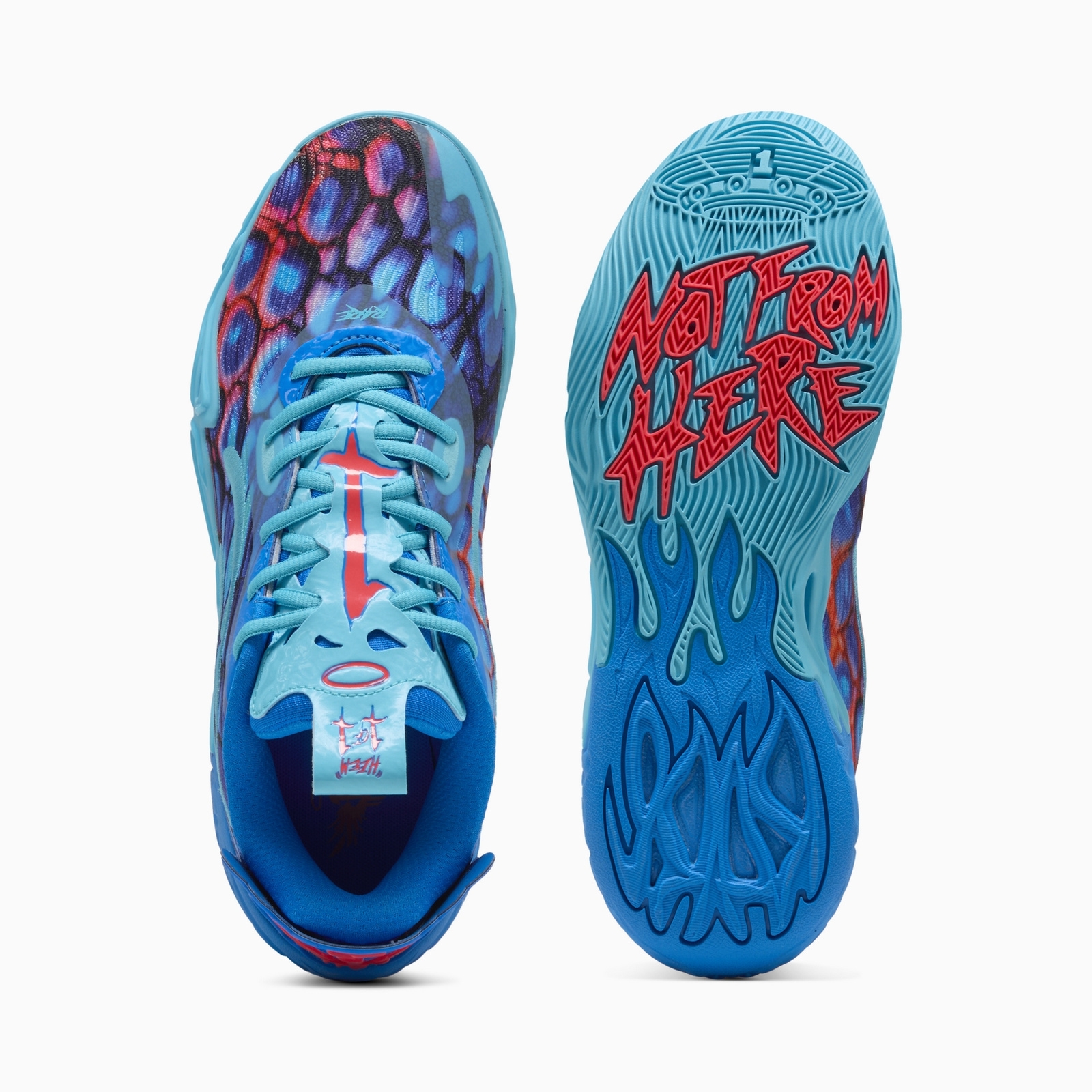 Buty do koszykwki mskie Puma MB.04 LO ALIEN SKINS niebieskie 31131801