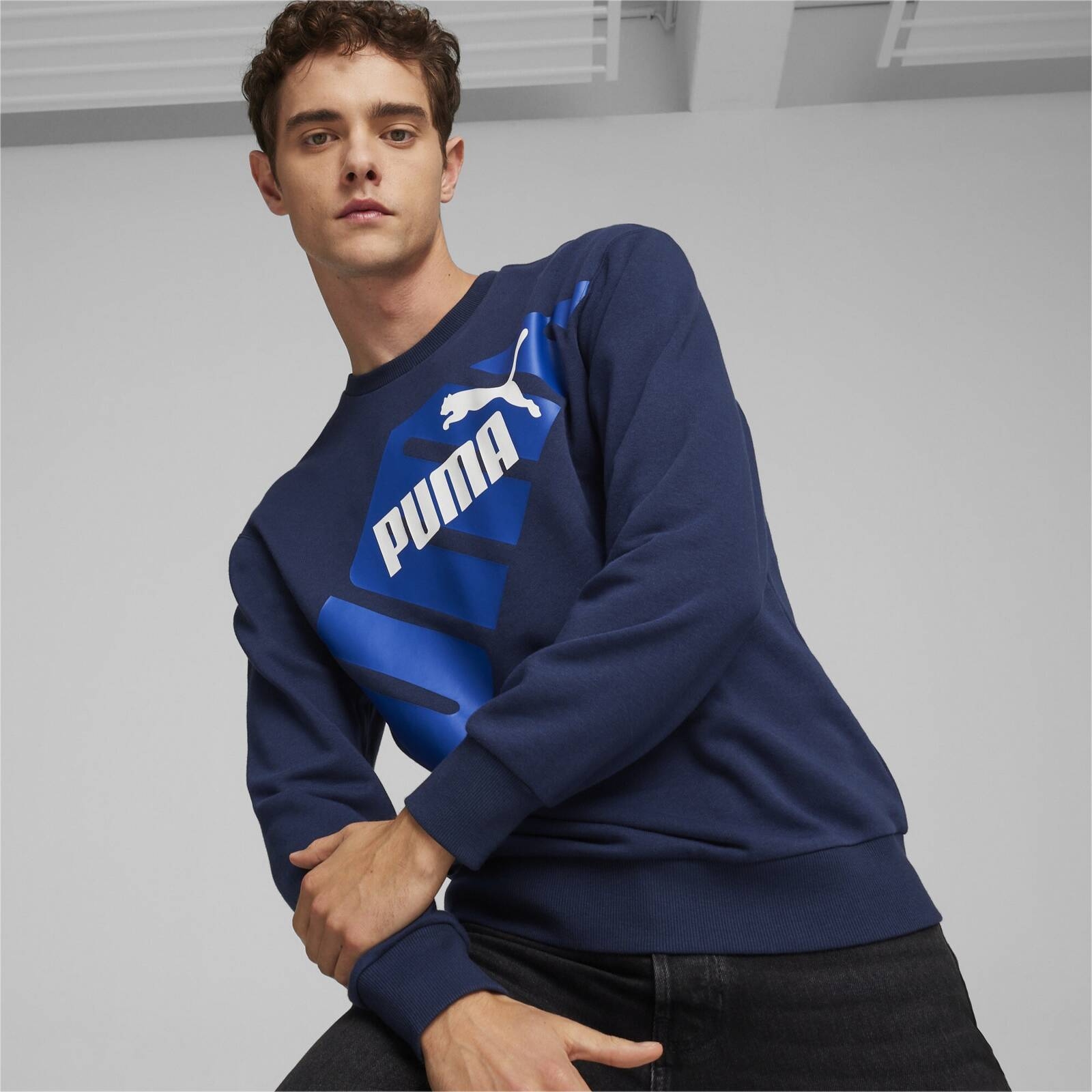 Bluza mska Puma POWER GRAPHIC TR granatowa 67896114