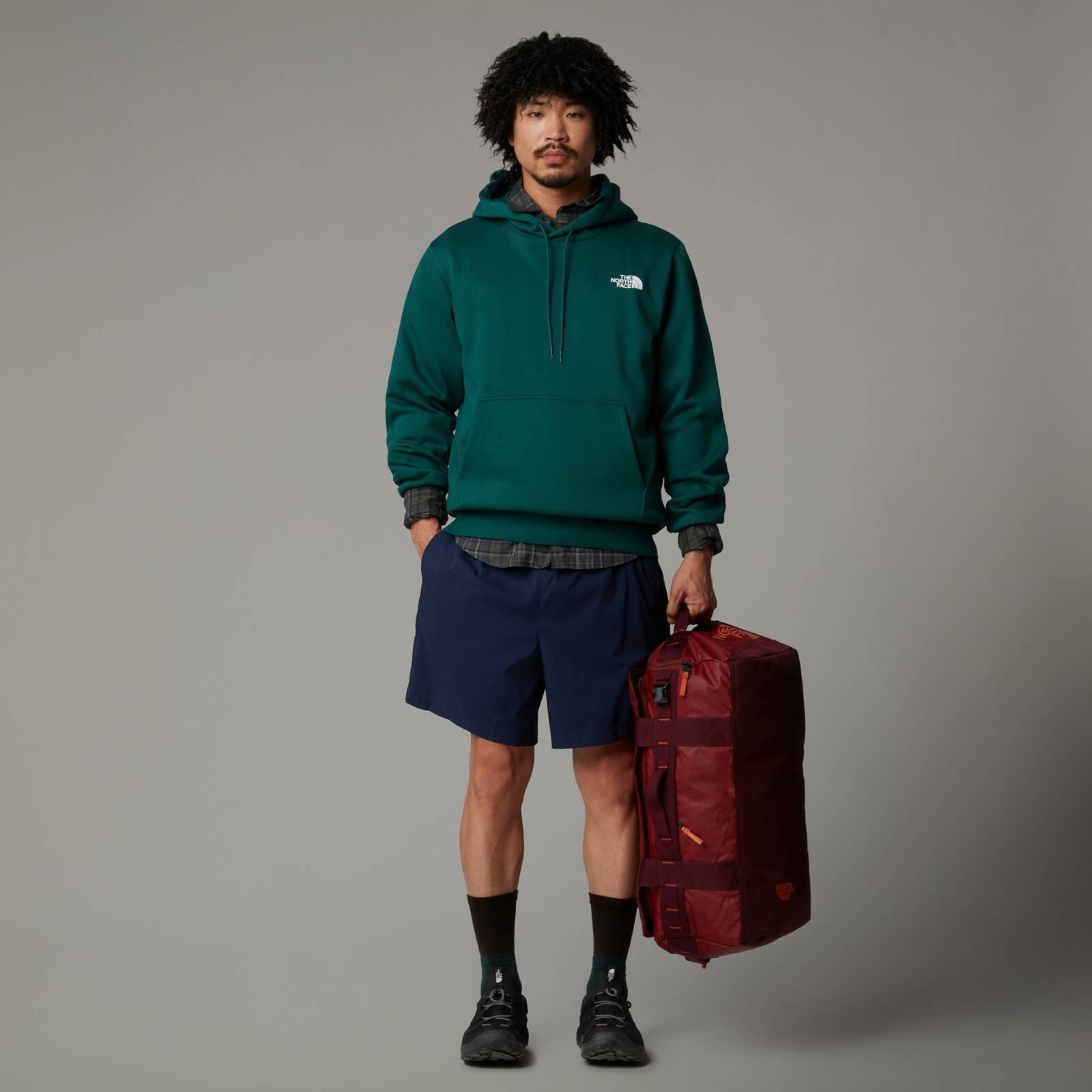 Bluza z kapturem męska The North Face SIMPLE DOME zielona NF0A89FC6GI