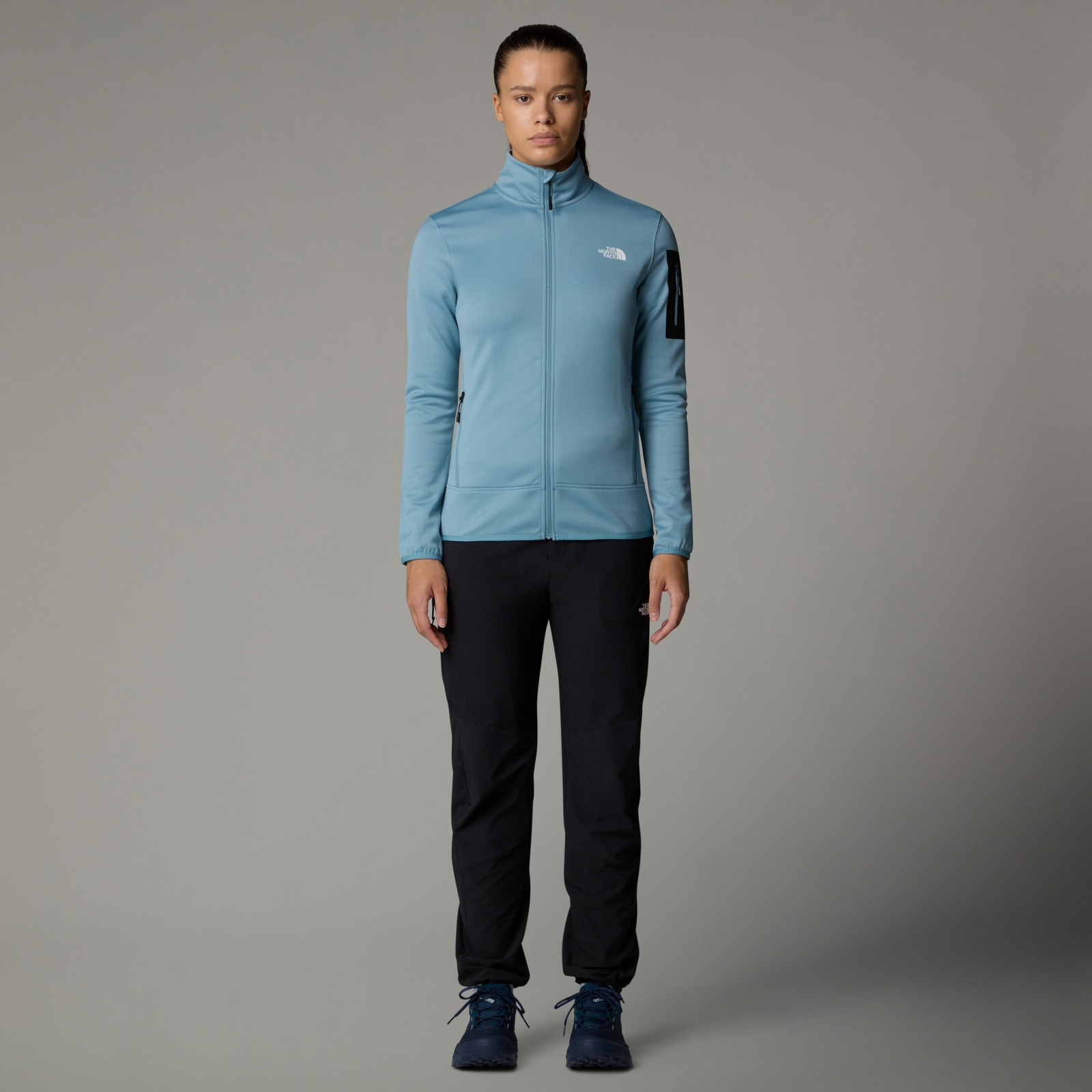 Bluza polarowa damska The North Face MISTYESCAPE niebieska NF0A8BRK9PM