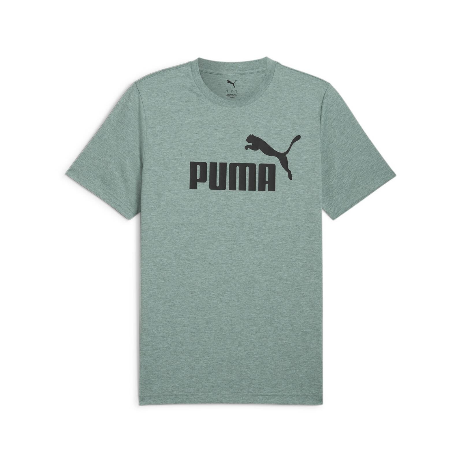 Koszulka mska Puma ESS NO.1 LOGO HEATHER zielona 68255130