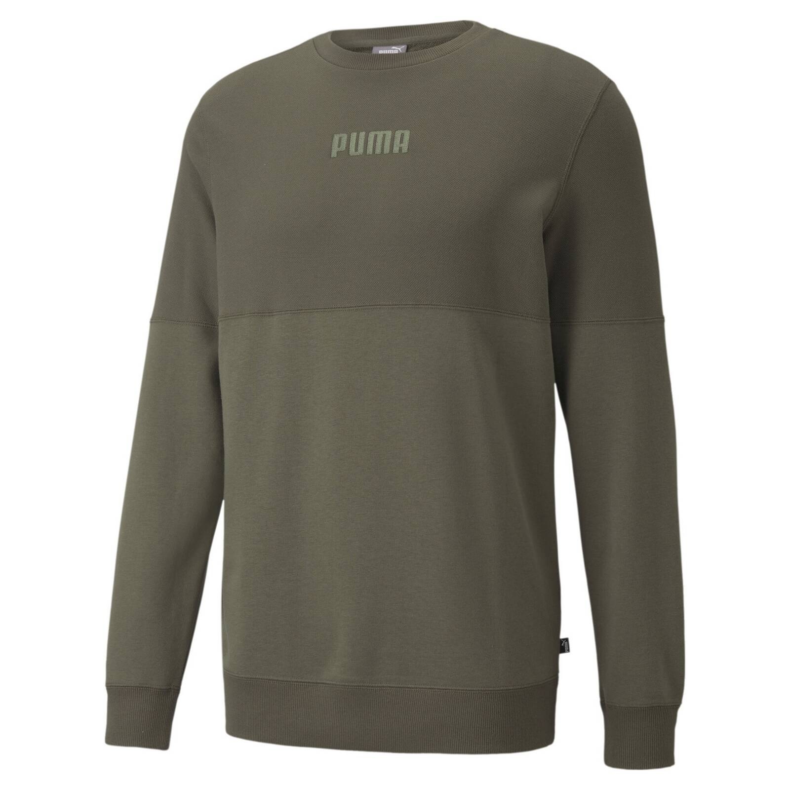 Bluza mska Puma MODERN BASICS CREW TR zielona 58934744