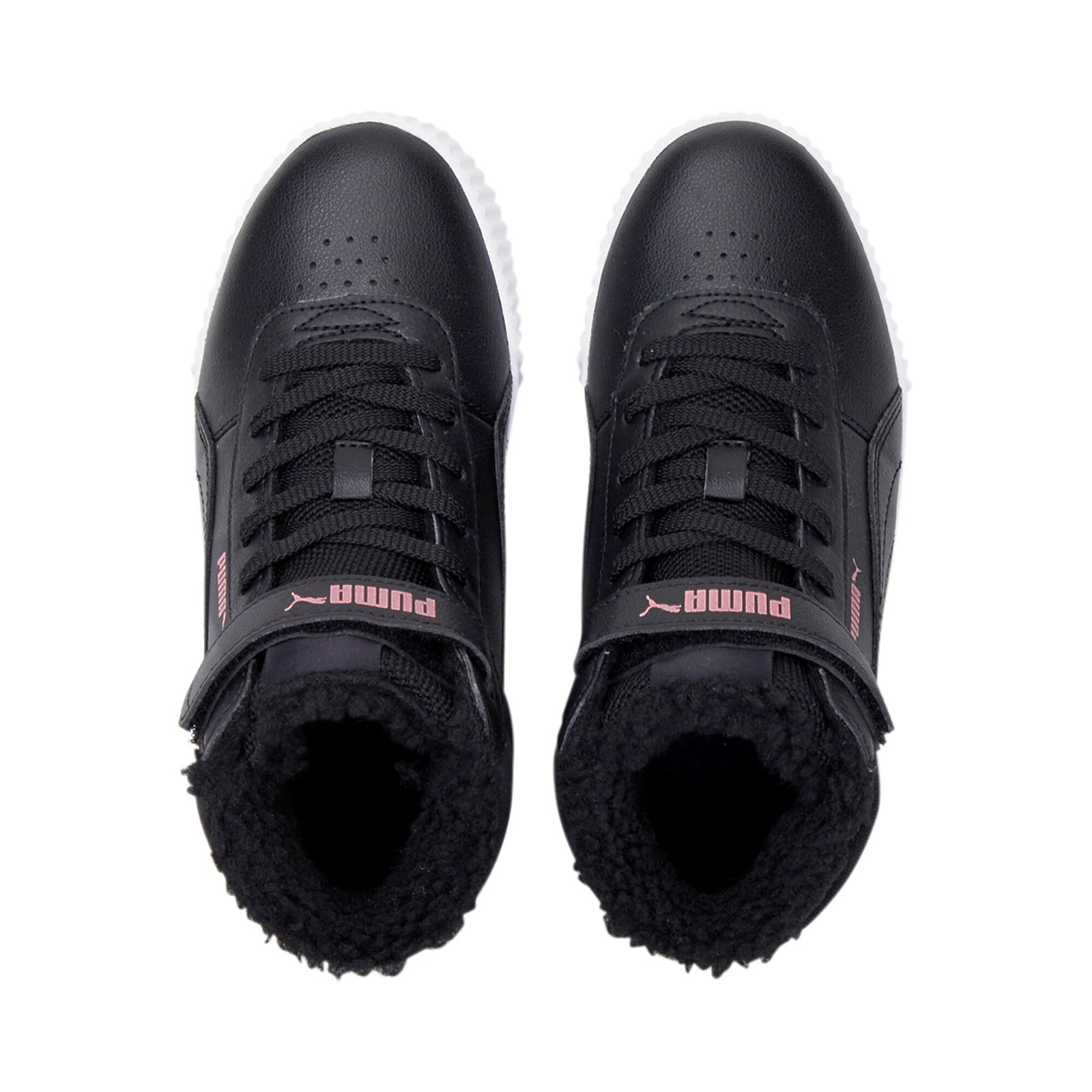 Buty sportowe dziecice Puma CARINA MID FUR PS czarne 30968401