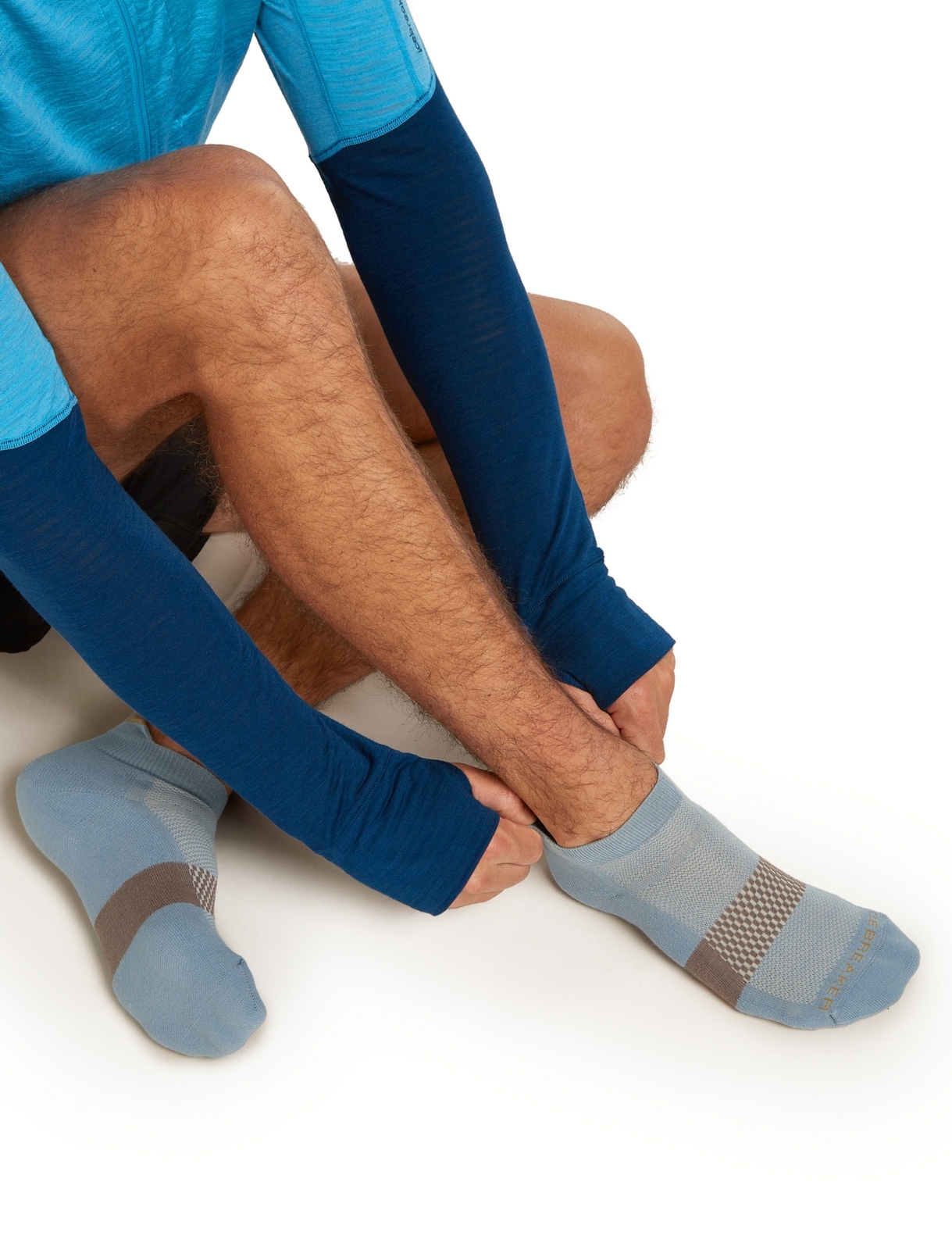 Skarpety treningowe m�skie Icebreaker MULTISPORT LIGHT MICRO niebieskie IB1051290MP