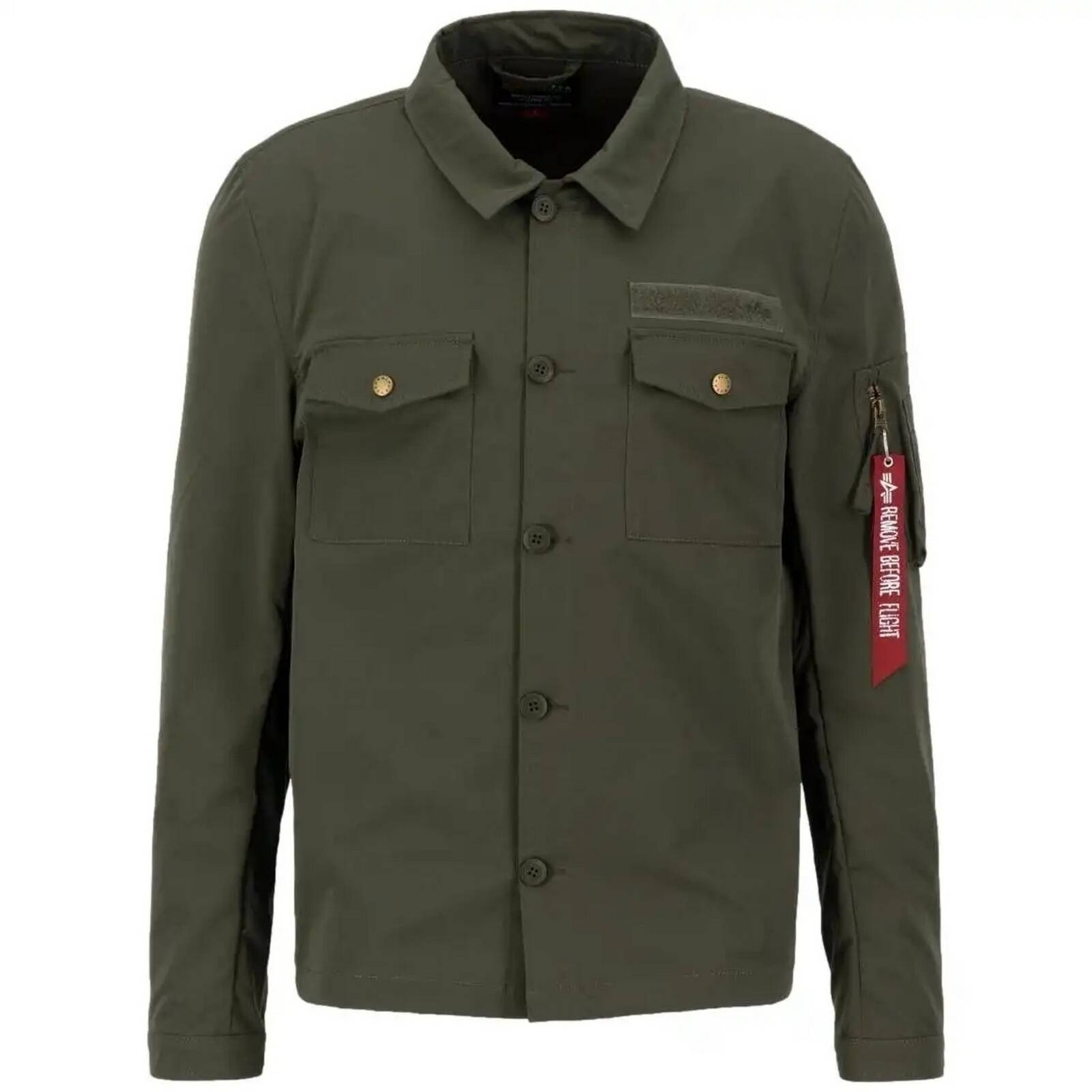 Koszula mska Alpha Industries OVERSHIRT zielona 108123-142