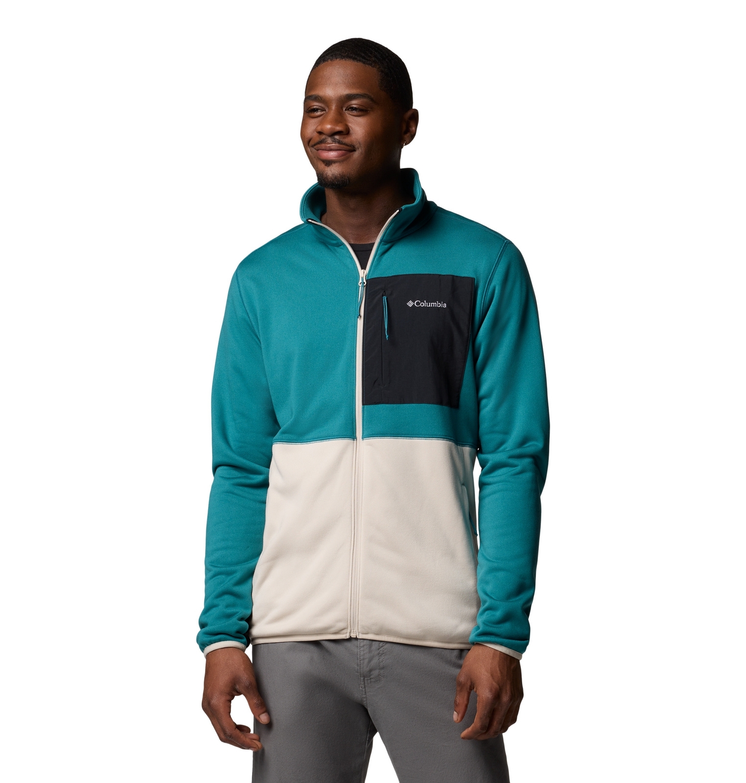 Polar mski Columbia HIKE FULL ZIP niebieski 2097581364