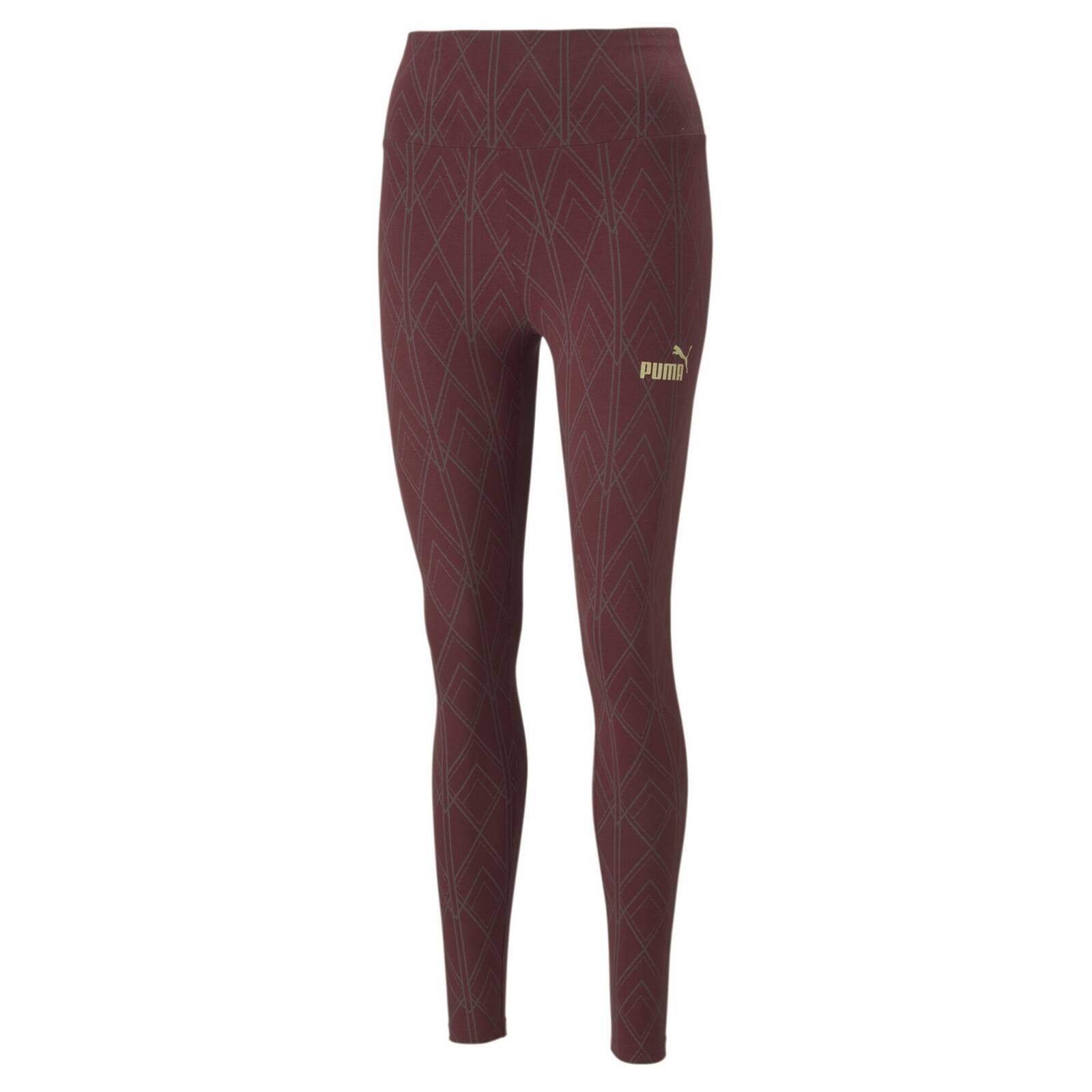 Legginsy damskie Puma POWER DECO GLAM fioletowe 67175942