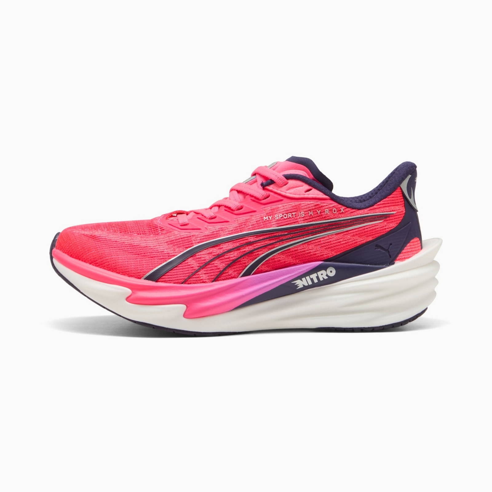 Buty do biegania damskie Puma DEVIATE NITRO 4 HYROX r�owe 31290501