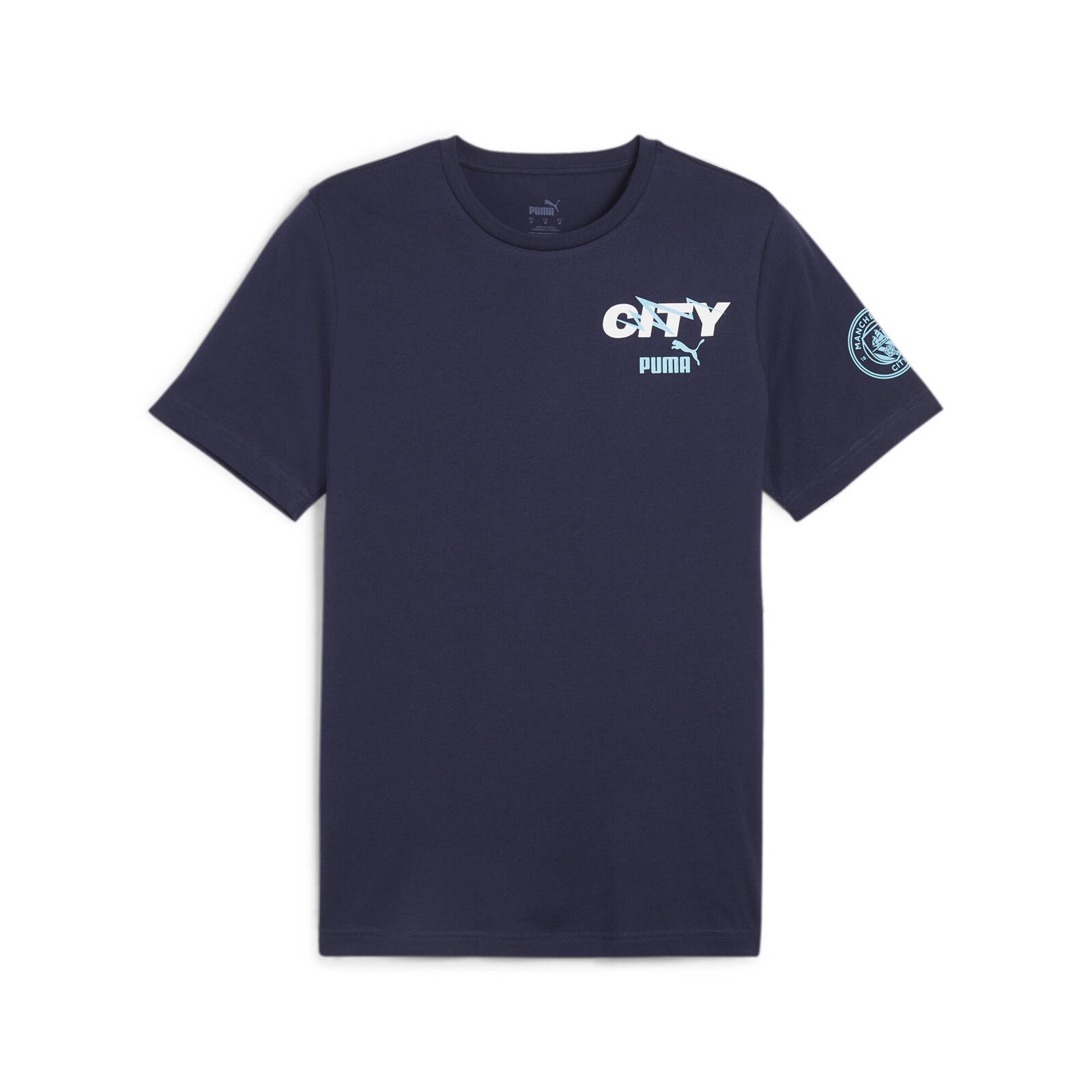 Koszulka mska Puma MCFC FTBLICONS granatowa 77438205