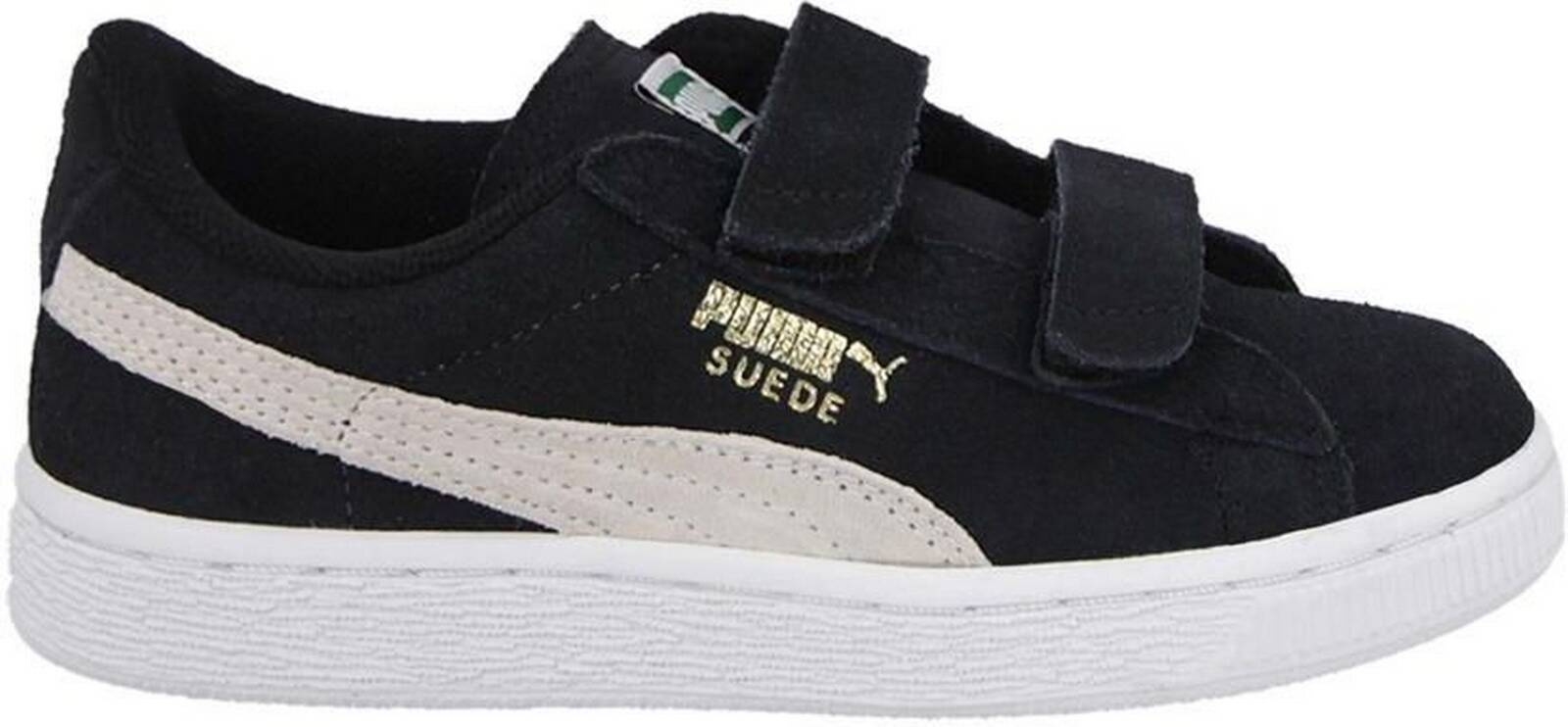 Buty sportowe dziecice Puma SUEDE 2 STRAPS INF czarne 35627401