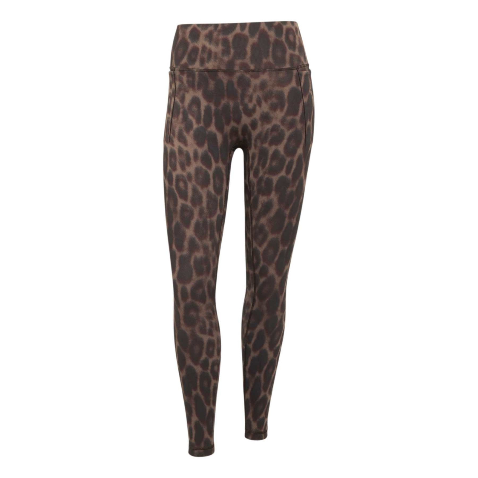 Legginsy treningowe damskie adidas OPTIME POWER LEOPARD 7/8 br�zowe KF9094