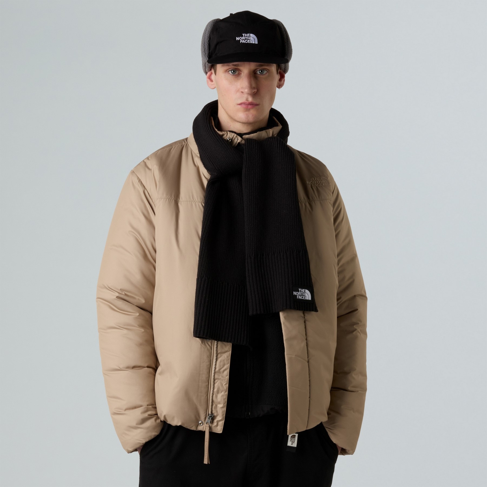 Szalik unisex The North Face LOGO BOX czarny NF0A8CHGJK3