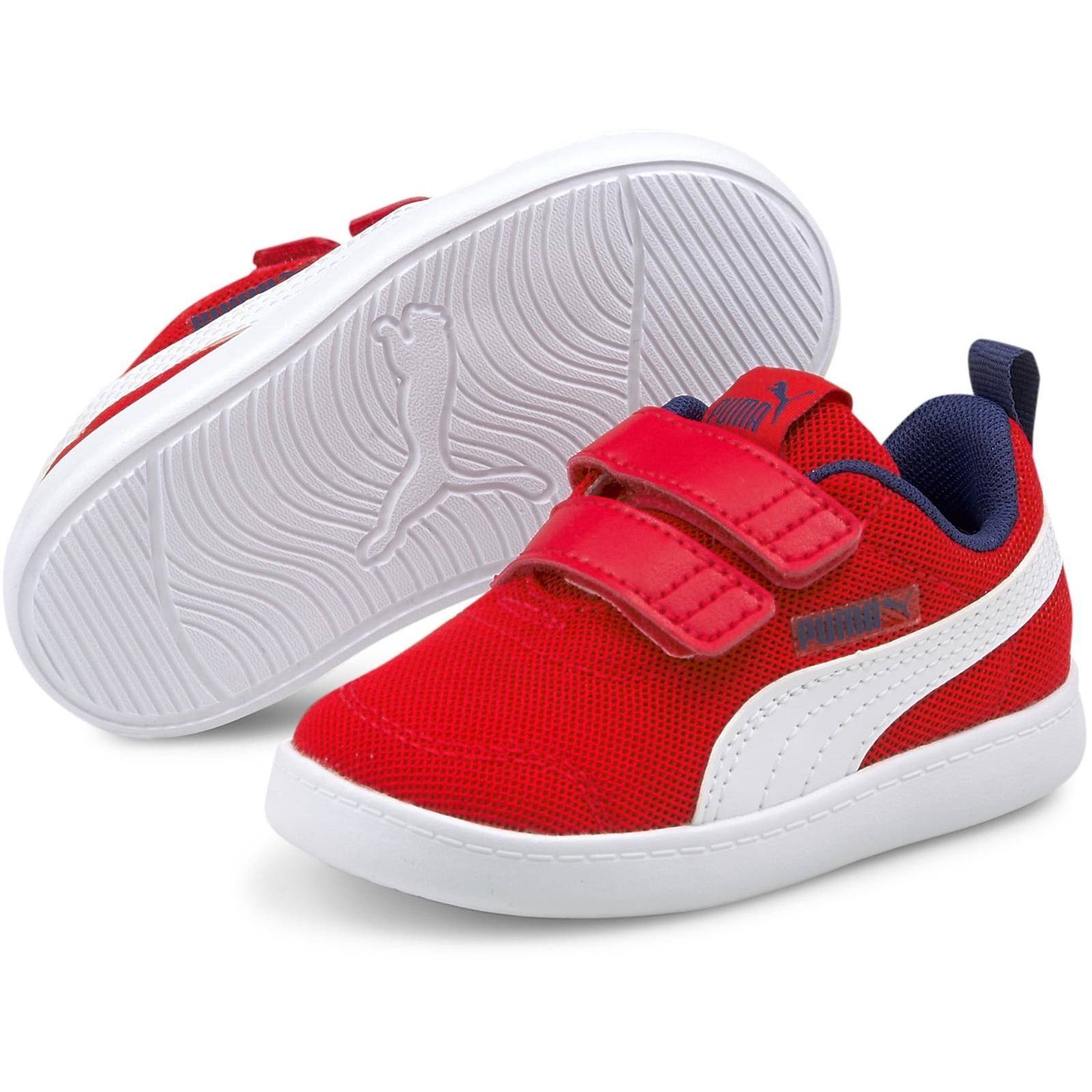 Buty sportowe dziecice Puma COURTFLEX V2 MESH V INF czerwone 37175906
