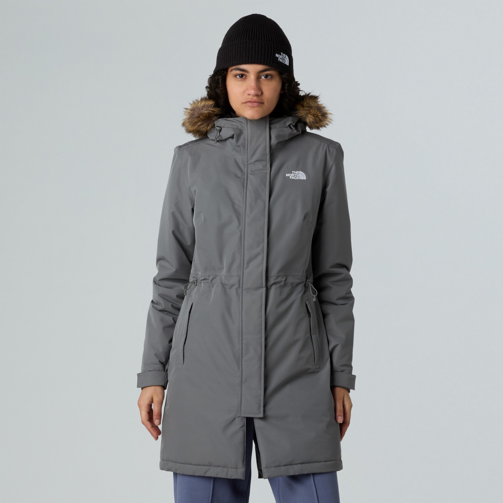 Parka z kapturem damska The North Face ZANECK szara NF0A8DZN0UZ