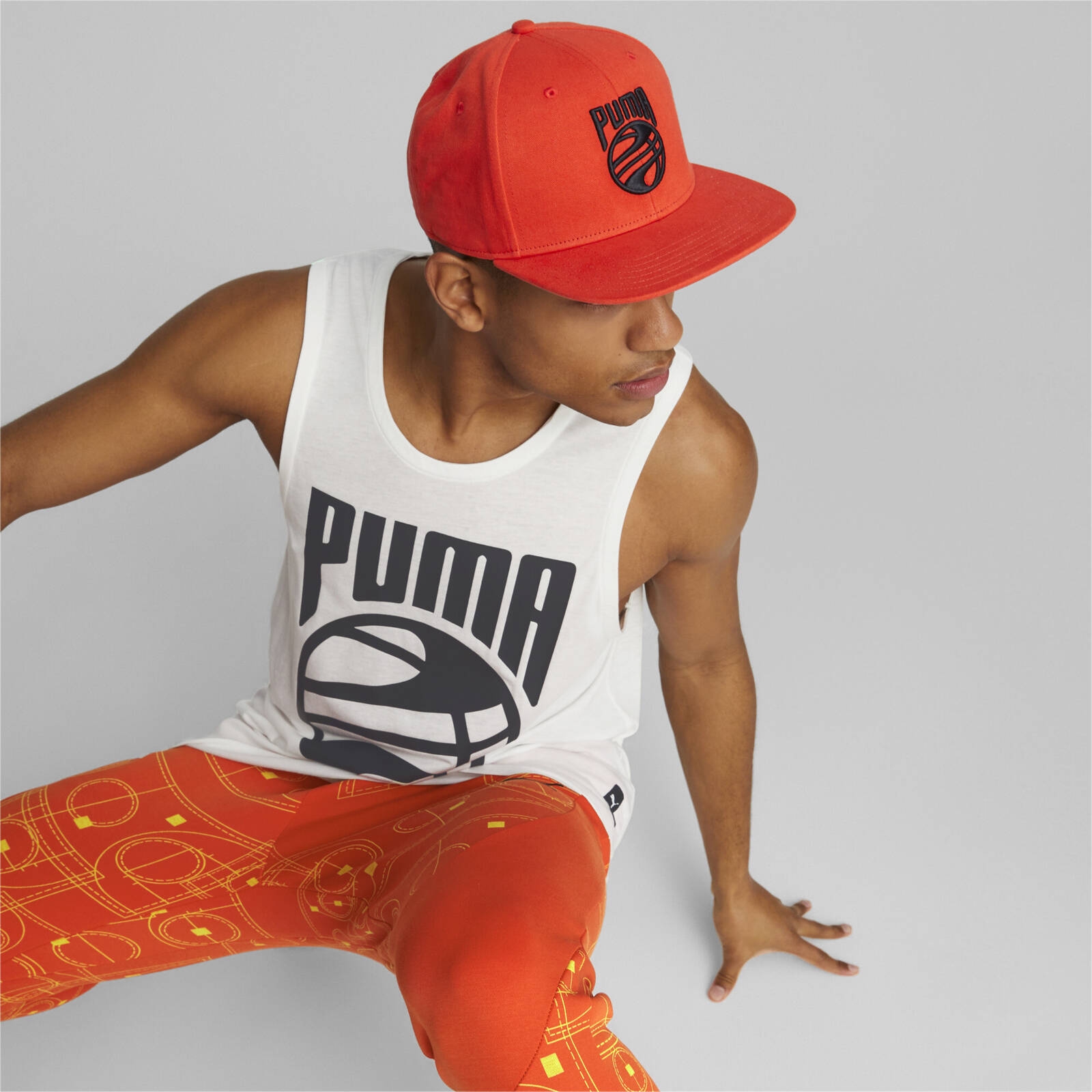 Czapka z daszkiem unisex Puma BASKETBALL PRO czerwona 02449102