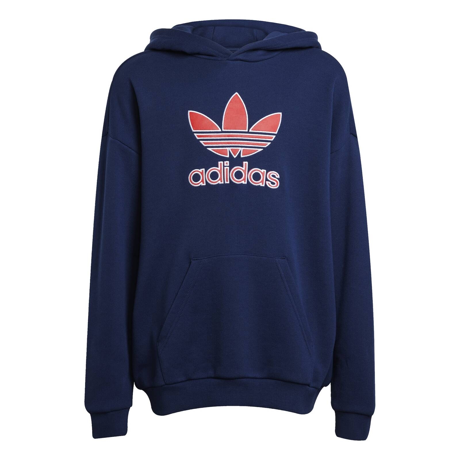 Bluza z kapturem dziecica adidas BIG LOGO granatowa JC9128