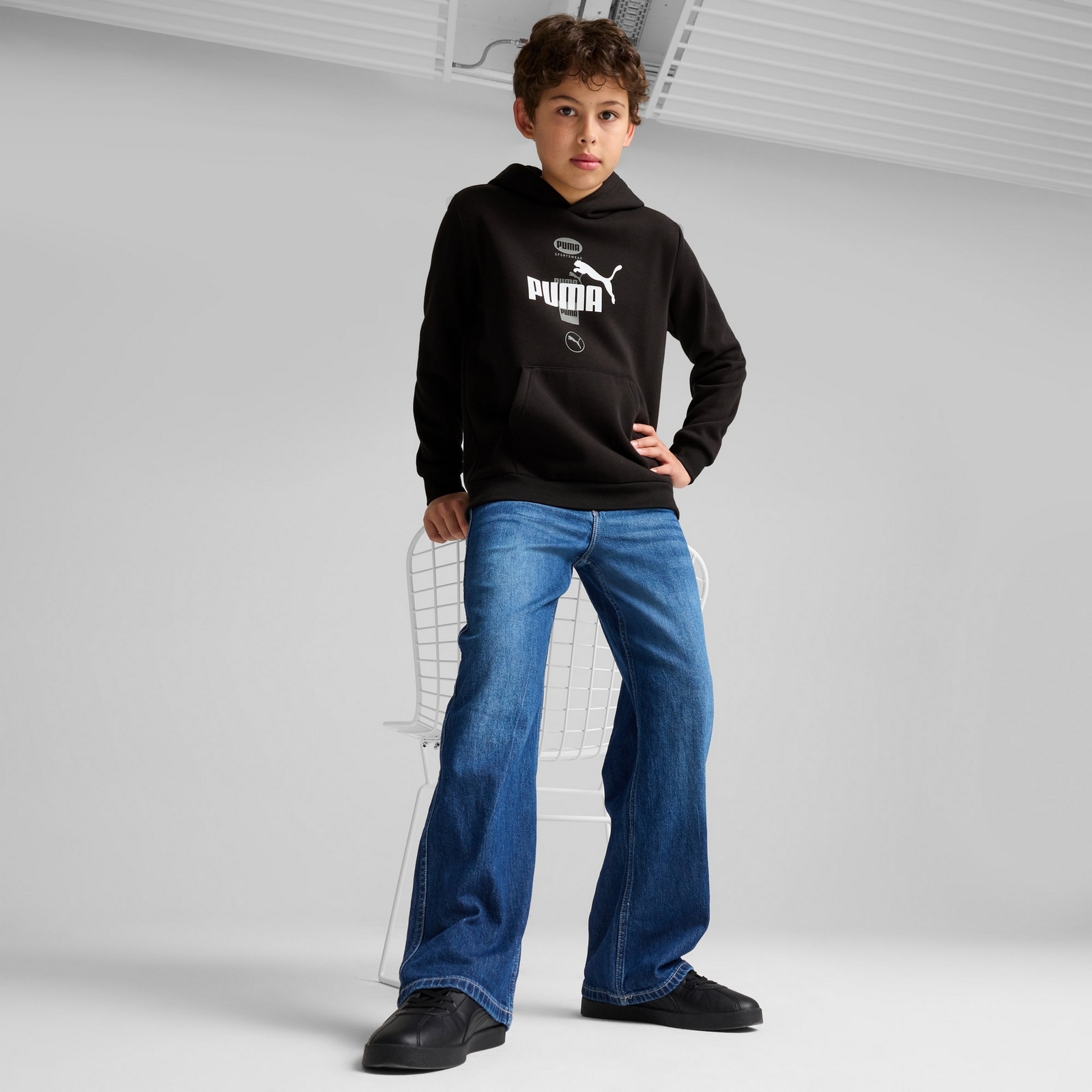 Bluza z kapturem chopica Puma POWER GRAPHIC FL czarna 68185901