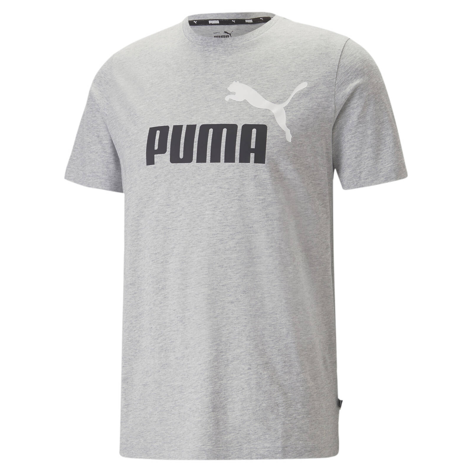 Koszulka mska Puma ESS+ 2 COL LOGO szara 58675904