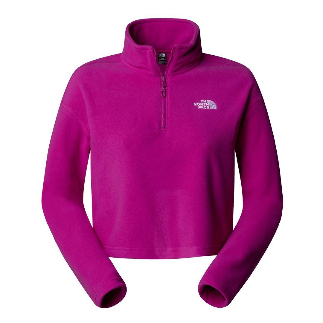 Polar damski The North Face 100 GLACIER CROPPED 1/4 ZIP rowy NF0A855N1I7