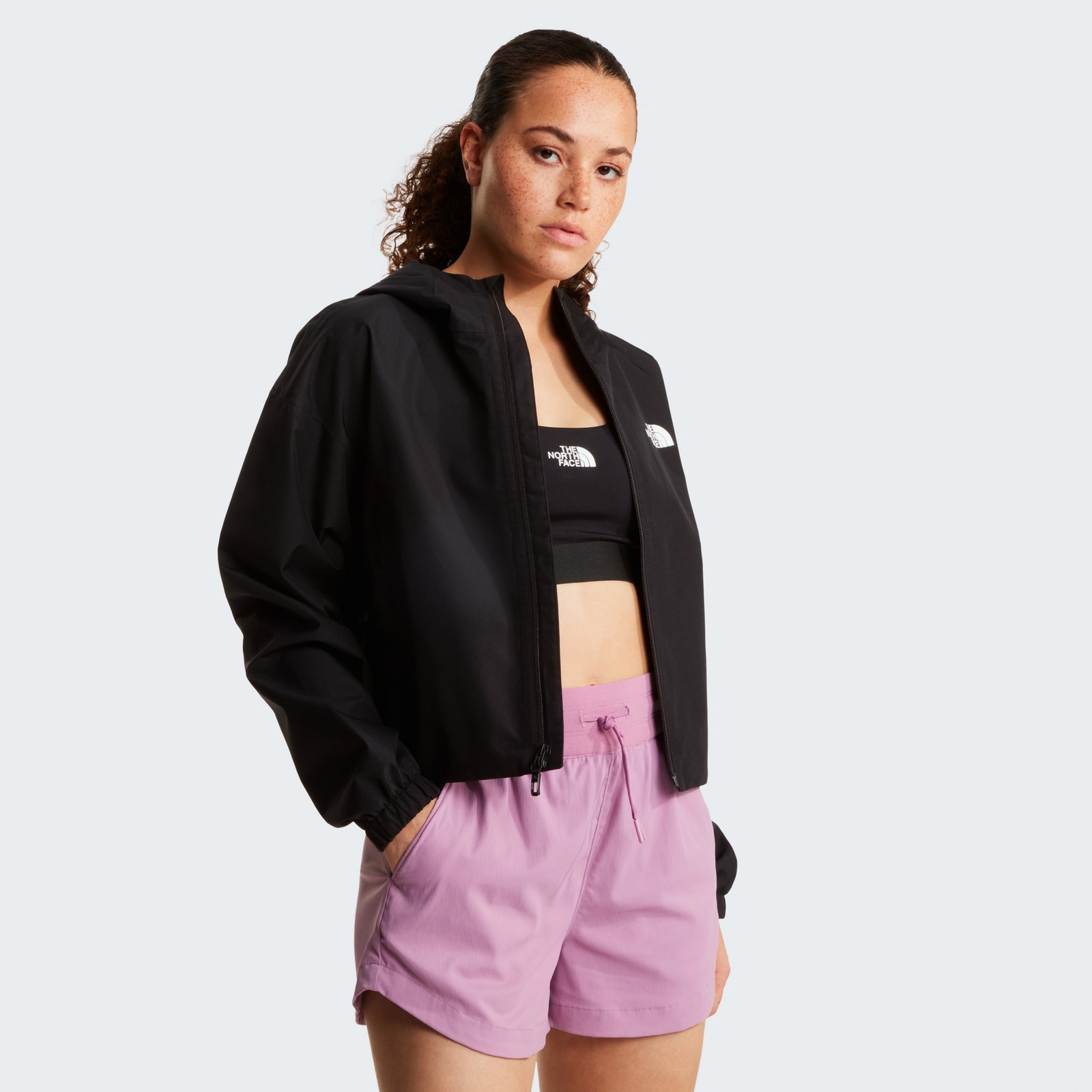 Kurtka wodoodporna damska The North Face QUEST CROPPED czarna NF0A8G13JK3