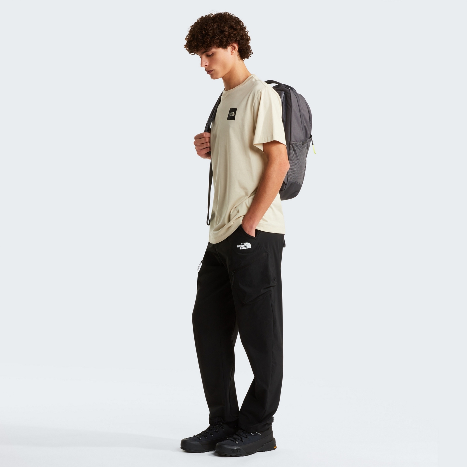 Koszulka m�ska The North Face EVOLUTION BOX HALF DOME REGULAR be�owa NF0A8G9CDOM