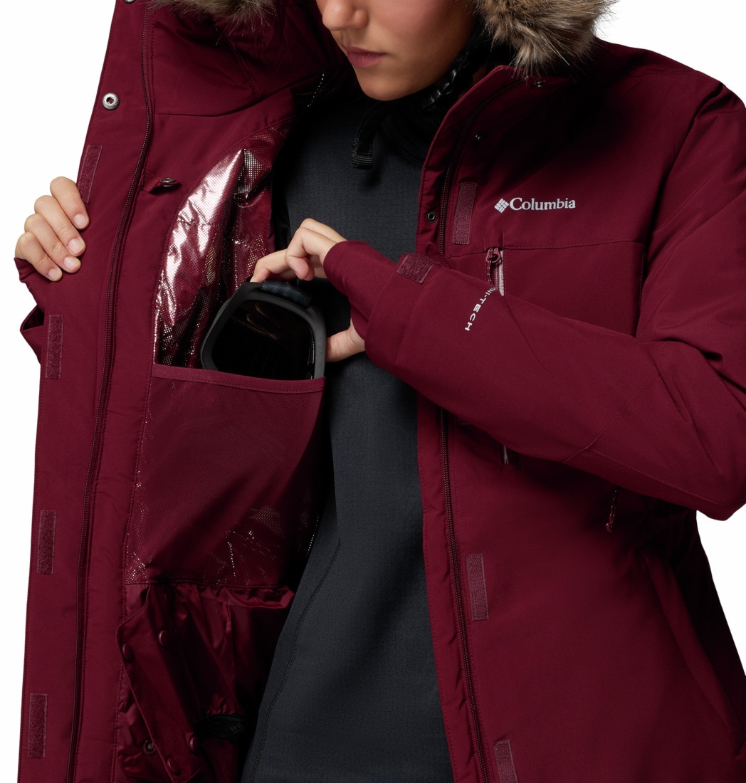 Kurtka narciarska damska Columbia AVA ALPINE II bordowa 2085831624