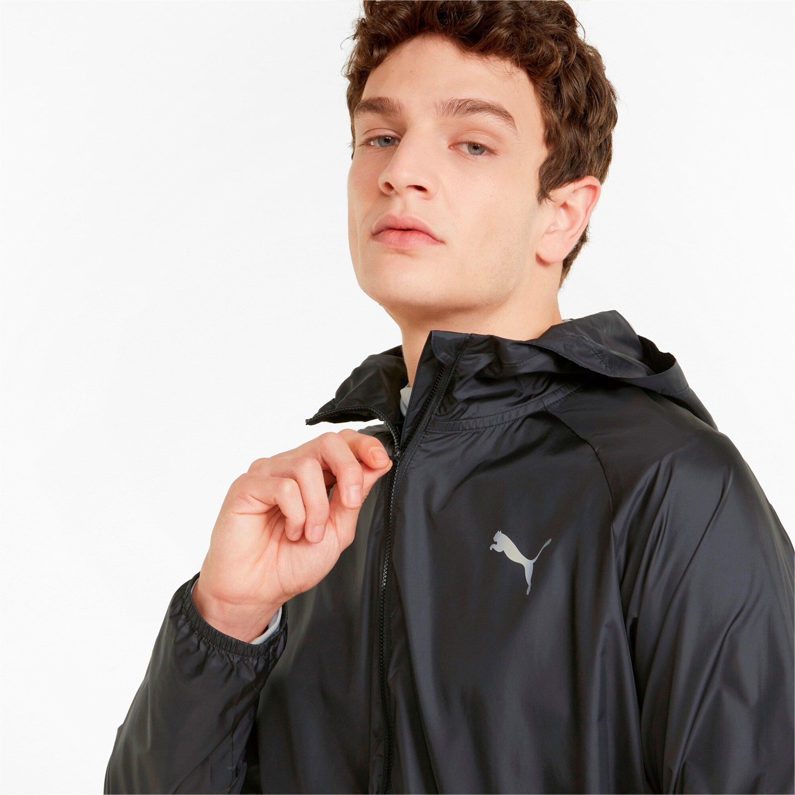Kurtka z kapturem mska Puma FAVORITE WOVEN czarna 52168401
