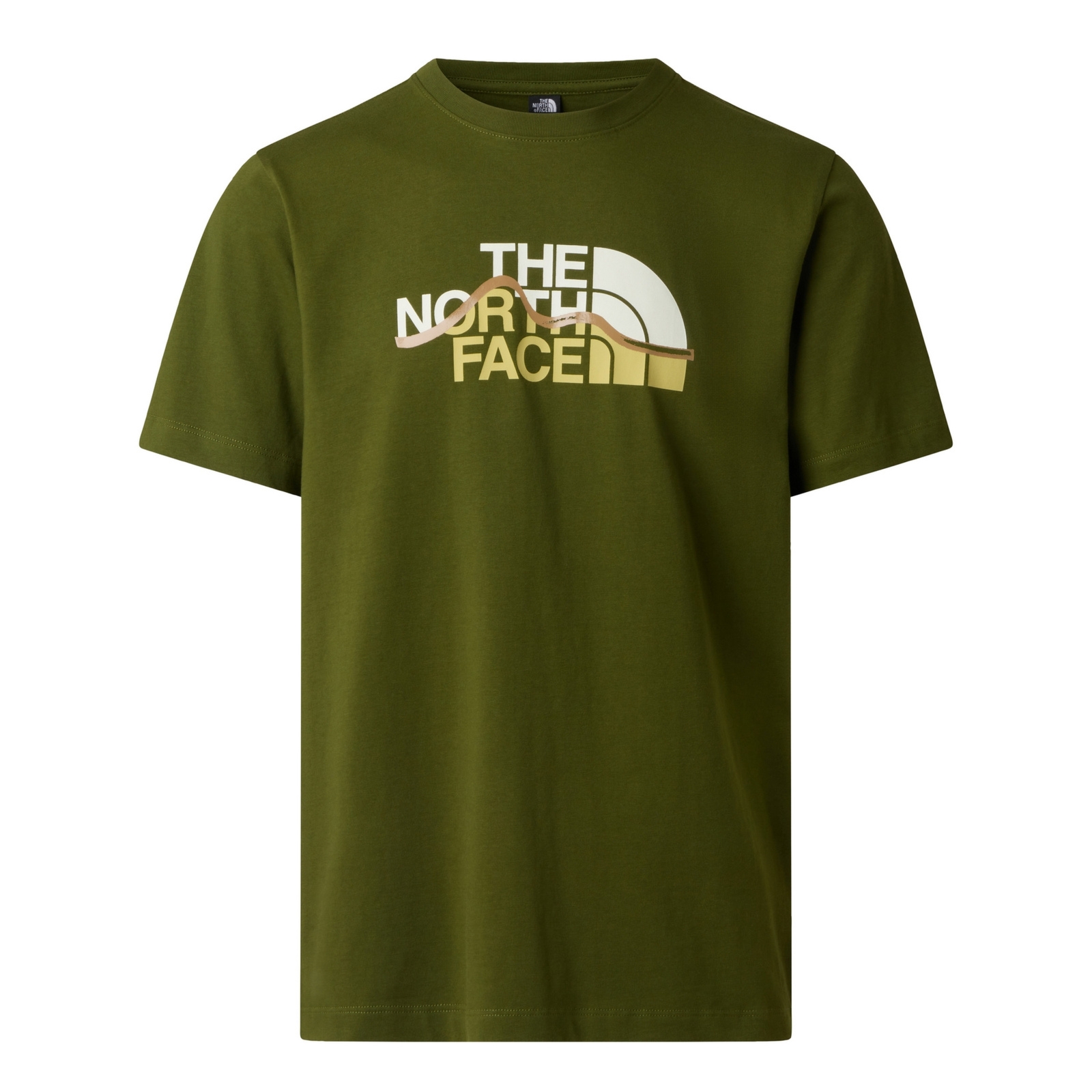 Koszulka m�ska The North Face MOUNTAIN LINE REGULAR zielona NF0A8GUXBRI