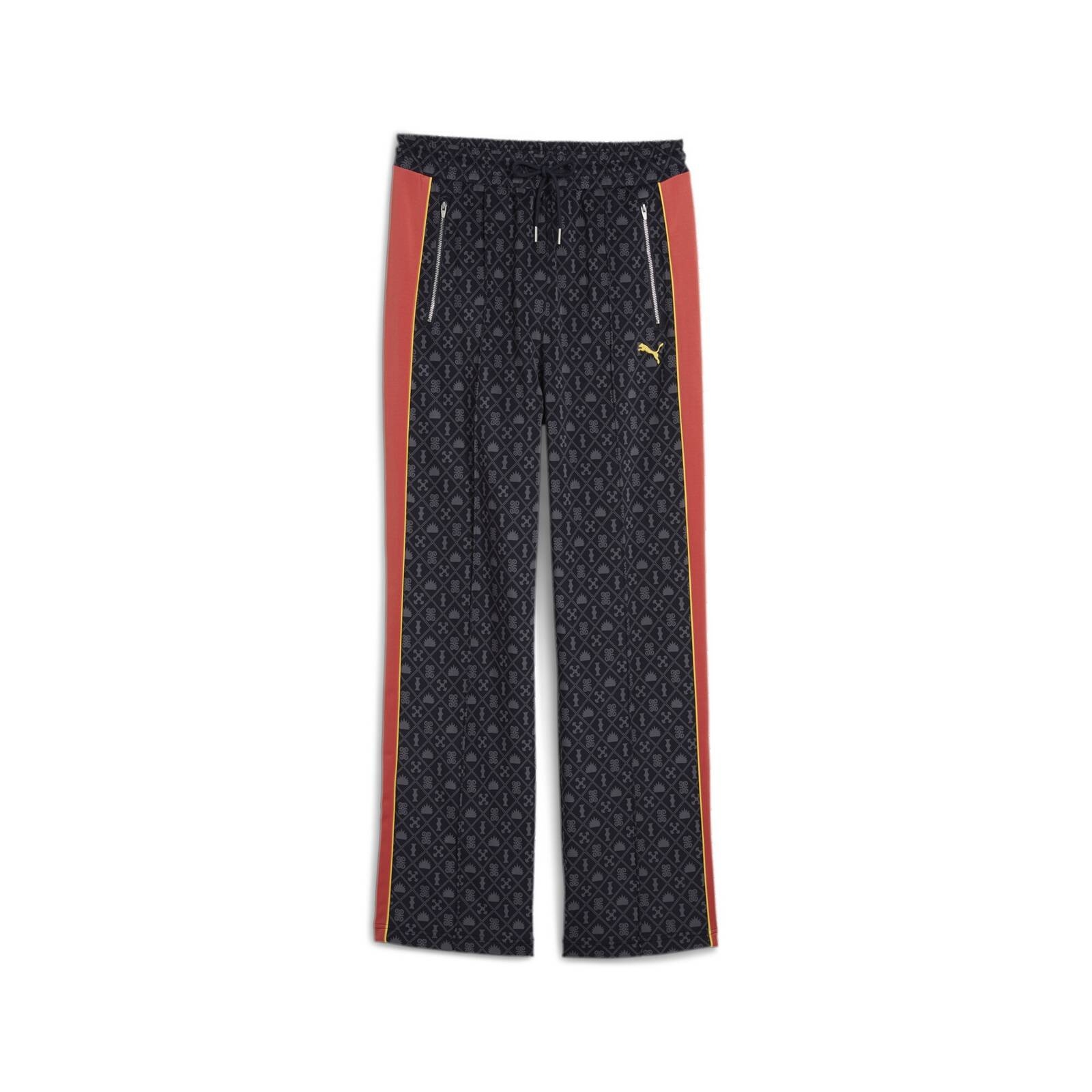 Spodnie dresowe damskie Puma ROAD TO UNITY AOP STRAIGHT granatowe 62979416