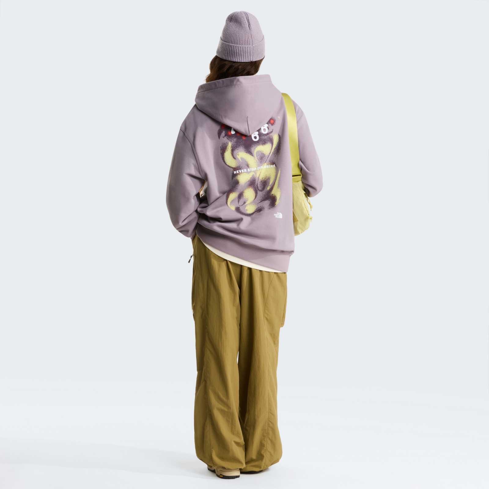 Bluza z kapturem unisex The North Face 1966 MOTION RELAXED fioletowa NF0A8GAJG7O