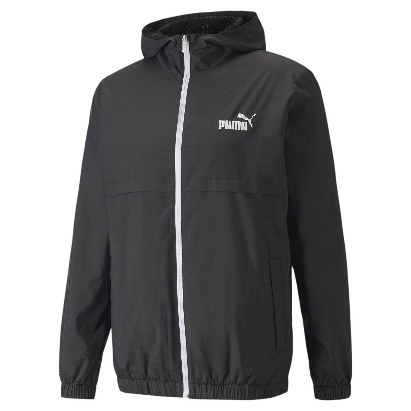 Kurtka z kapturem mska Puma ESS SOLID WINDBREAKER czarna 84748401