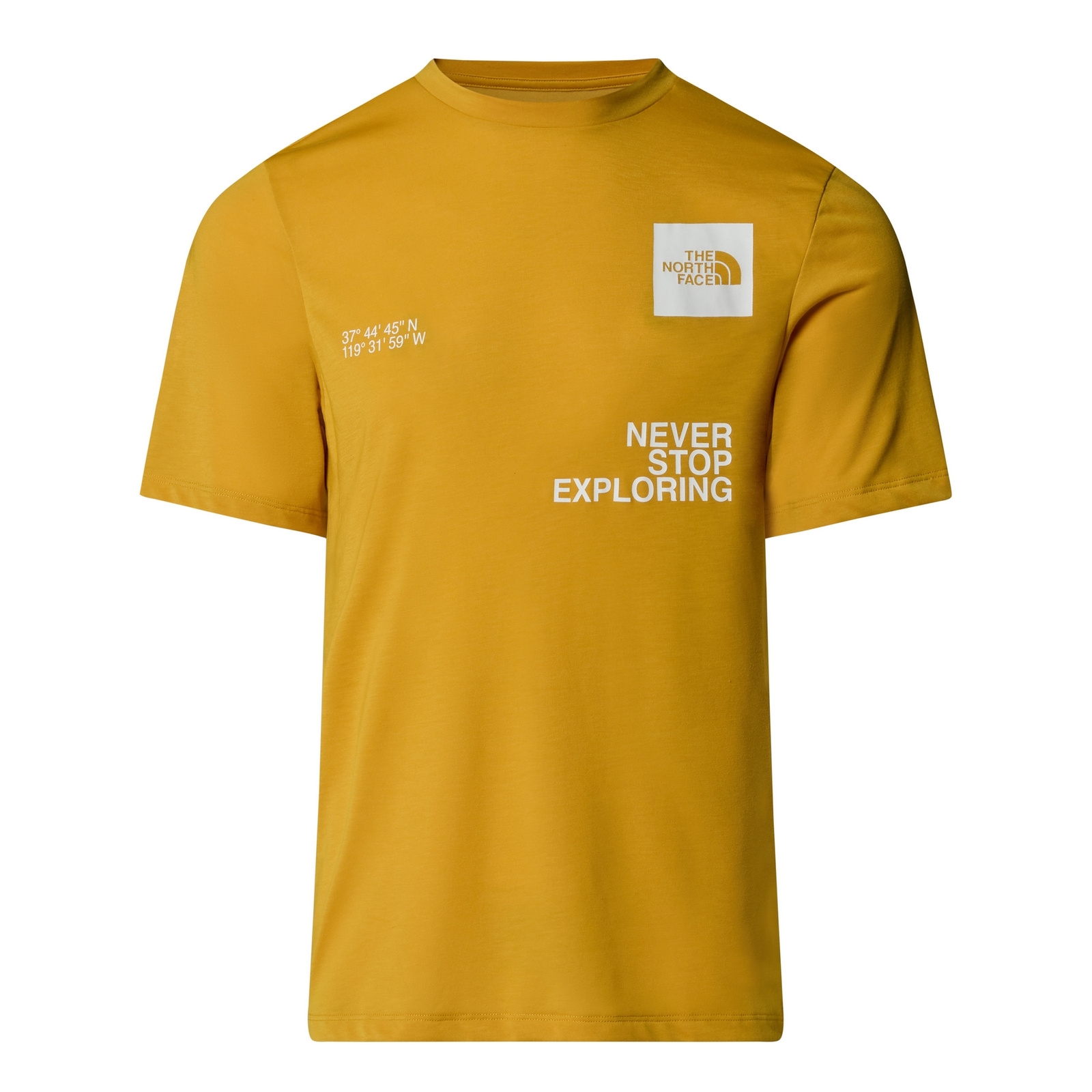 Koszulka treningowa męska The North Face MOUNTAIN FOUNDATION żółta NF0A8BQX0XI