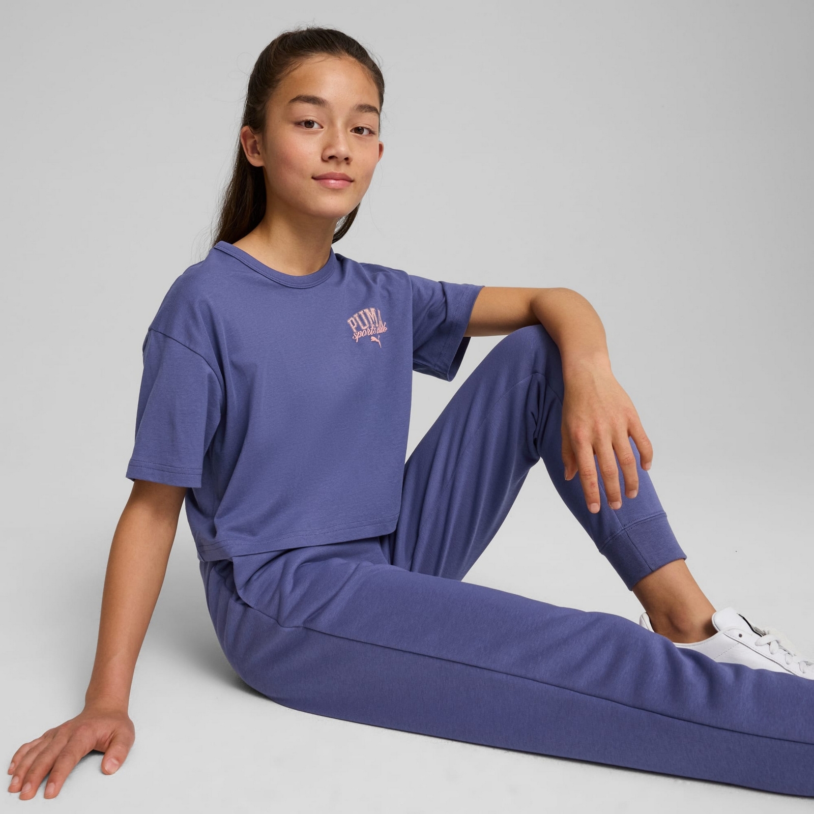 Koszulka dziewcz�ca Puma CLASS fioletowa 68582746