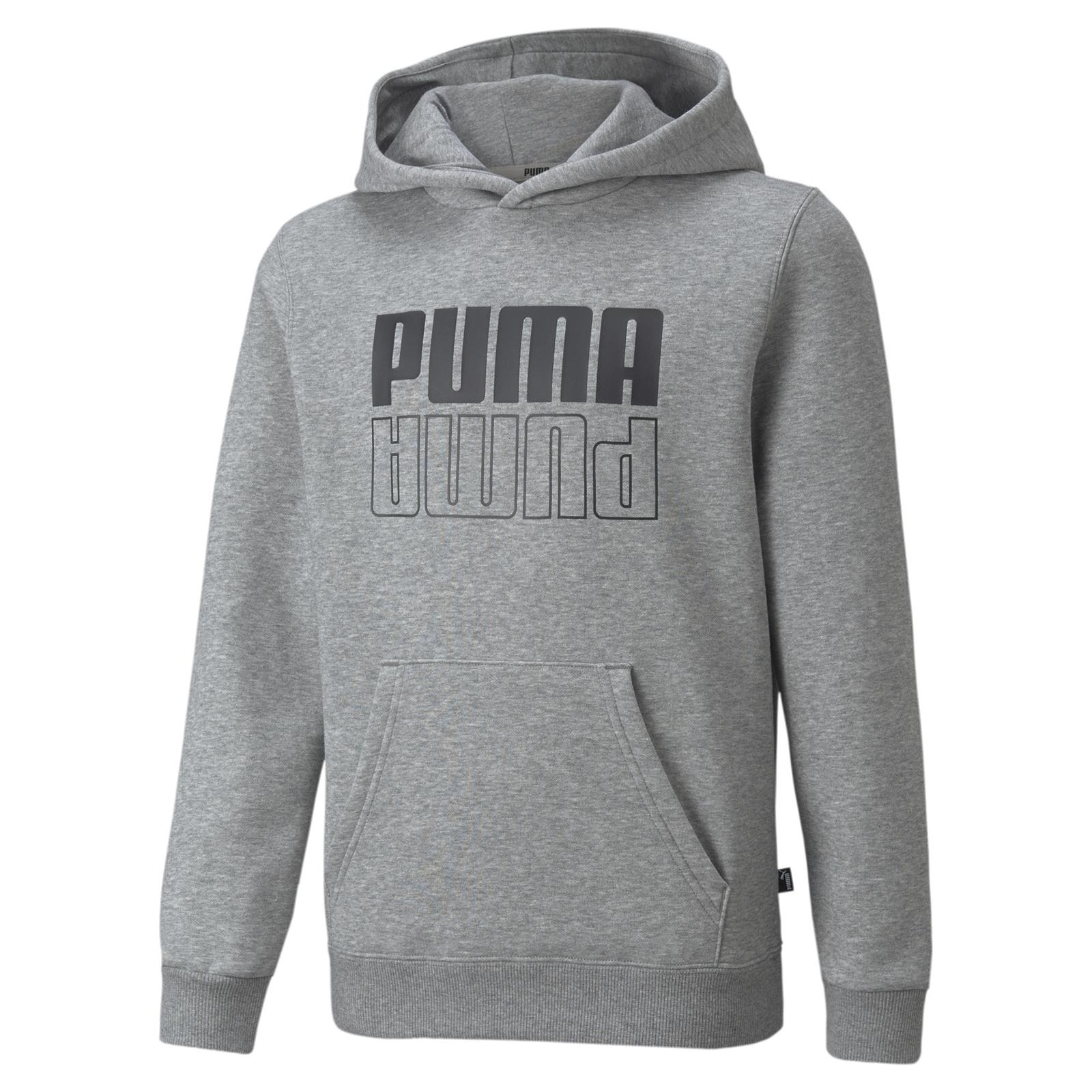 Bluza z kapturem chopica Puma POWER LOGO szara 53247703