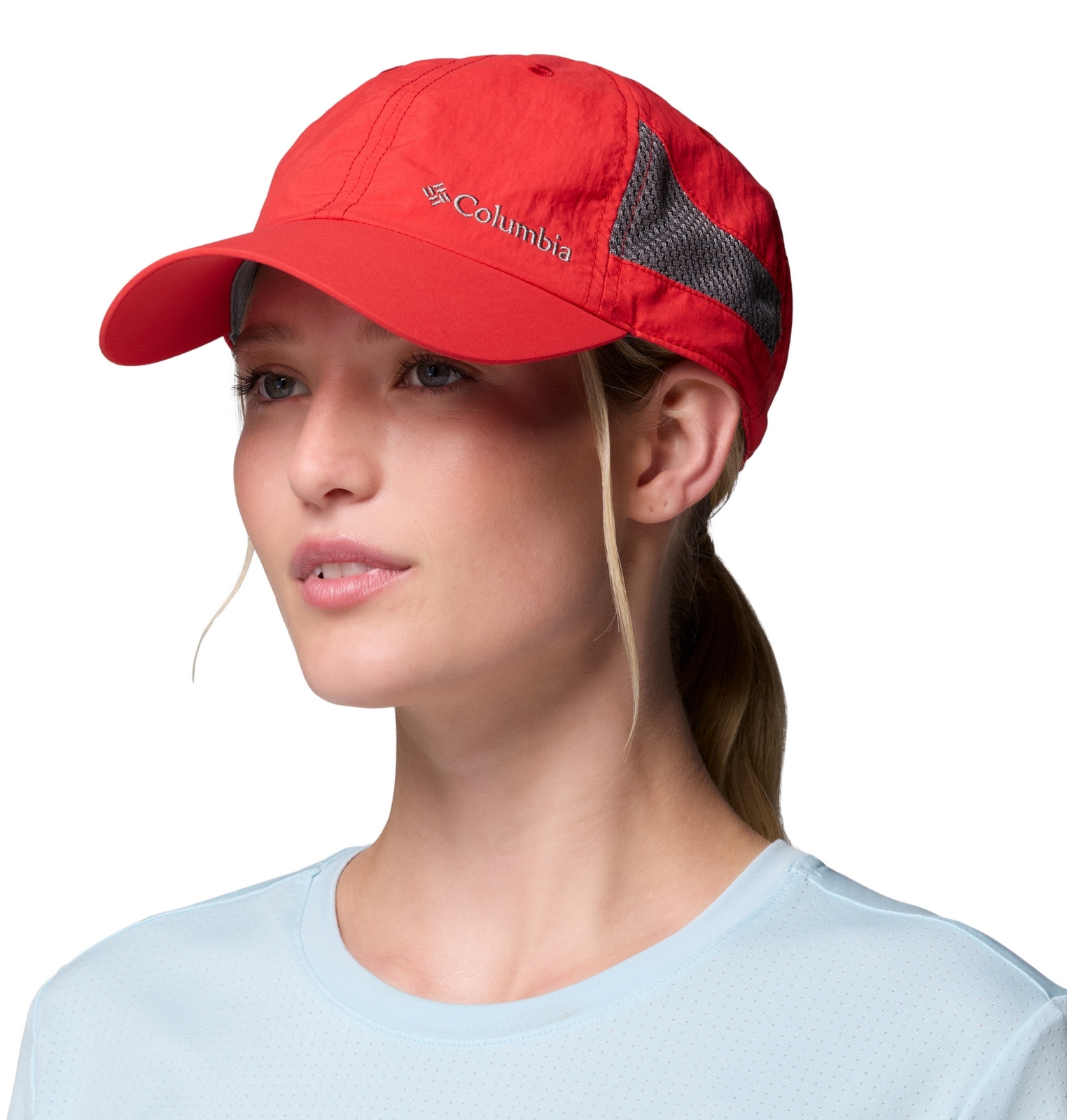 Czapka z daszkiem unisex Columbia TECH SHADE II czerwona 2121071606