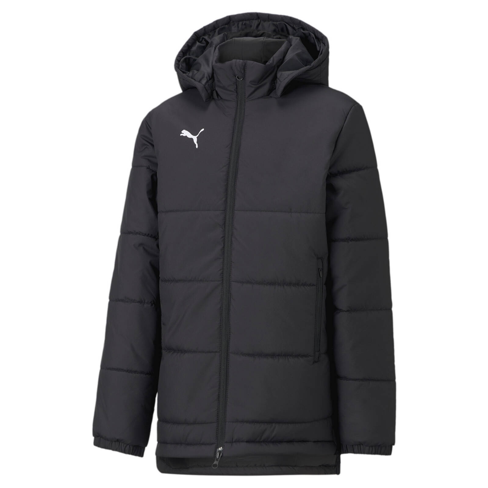 Kurtka z kapturem dziecica Puma BENCH JR czarna 65726903
