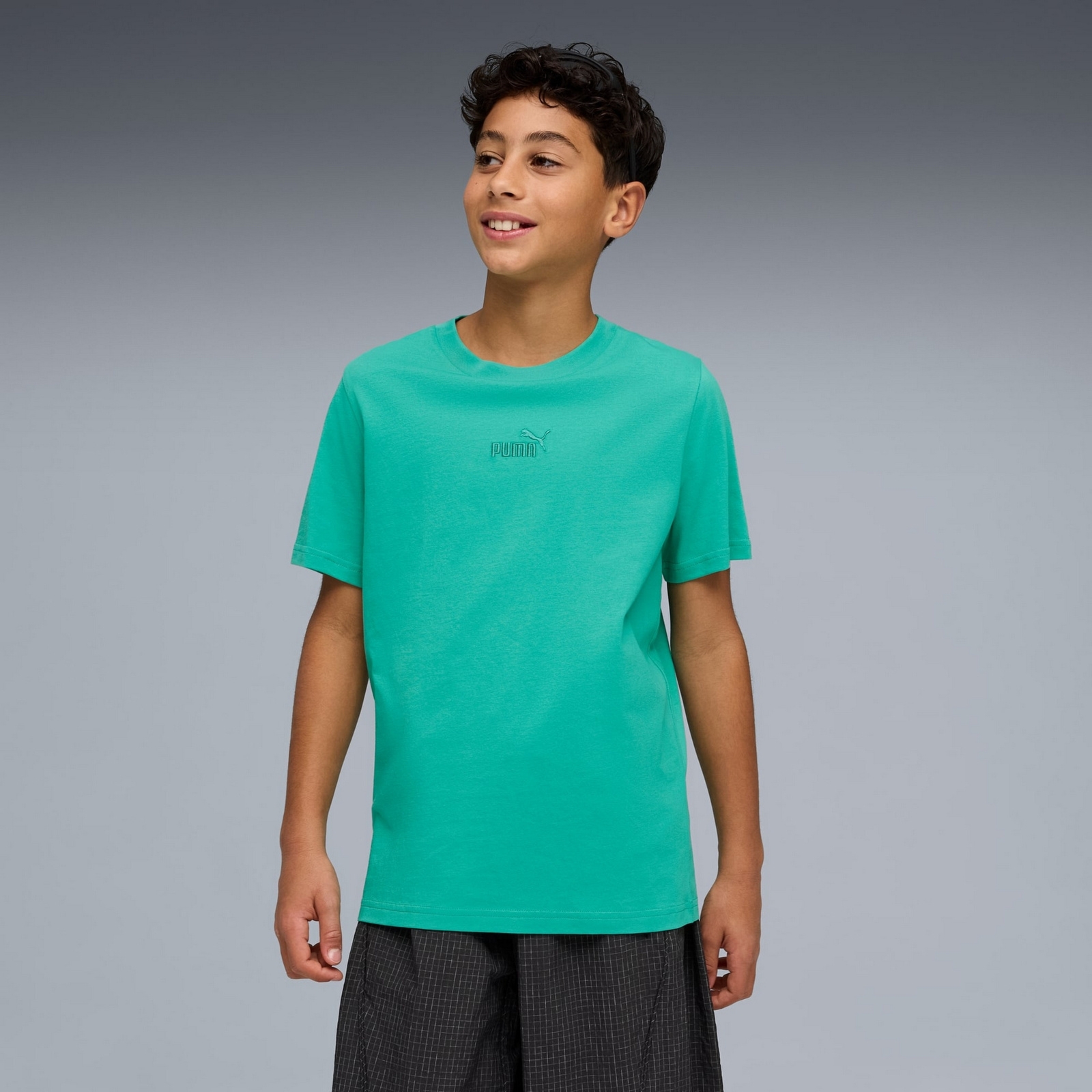 Koszulka ch�opi�ca Puma ESS SMALL NO.1 LOGO CENTERED zielona 69297540