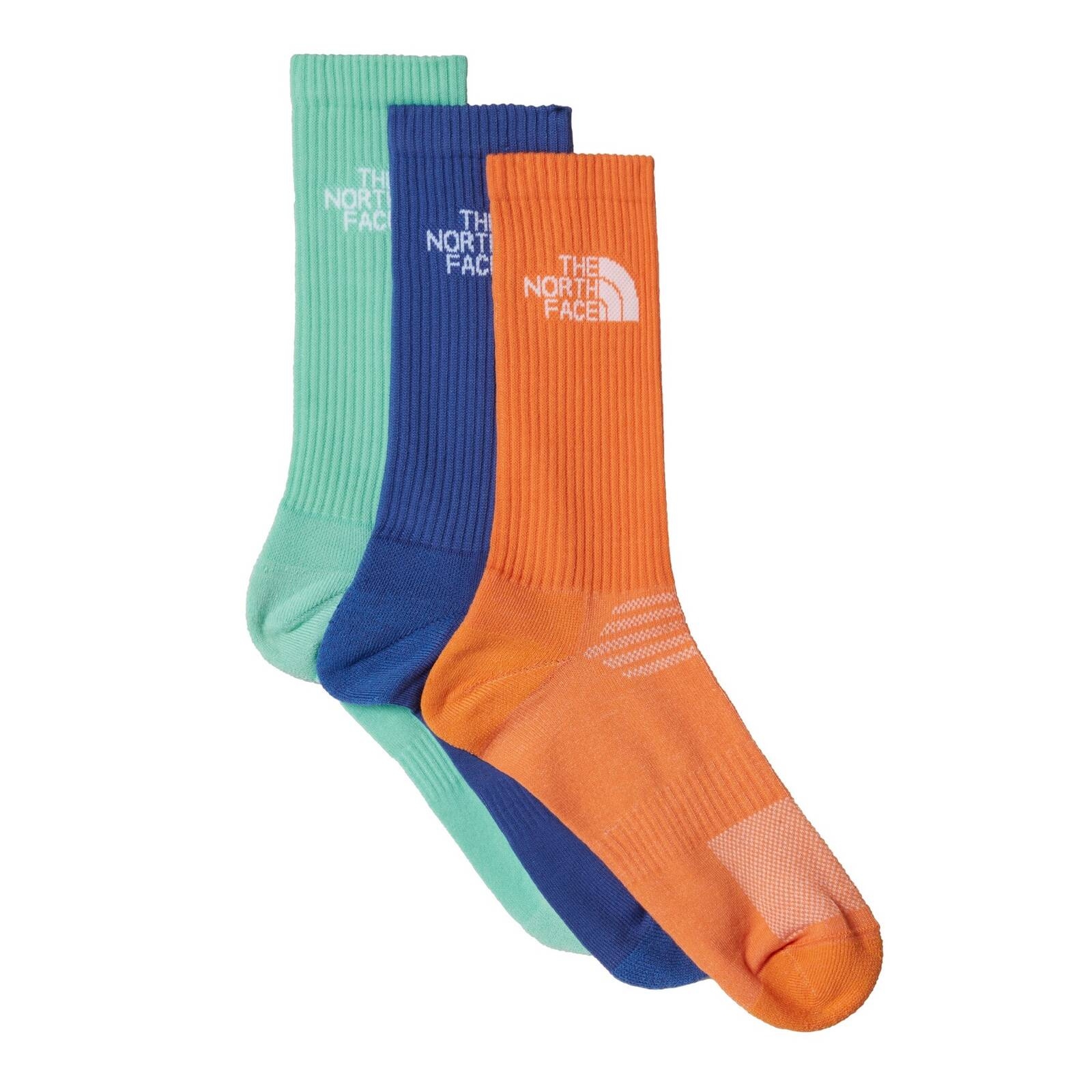 Skarpety unisex The North Face MULTI SPORT CUSH CREW 3-PACK wielokolorowe NF0A882HA2E