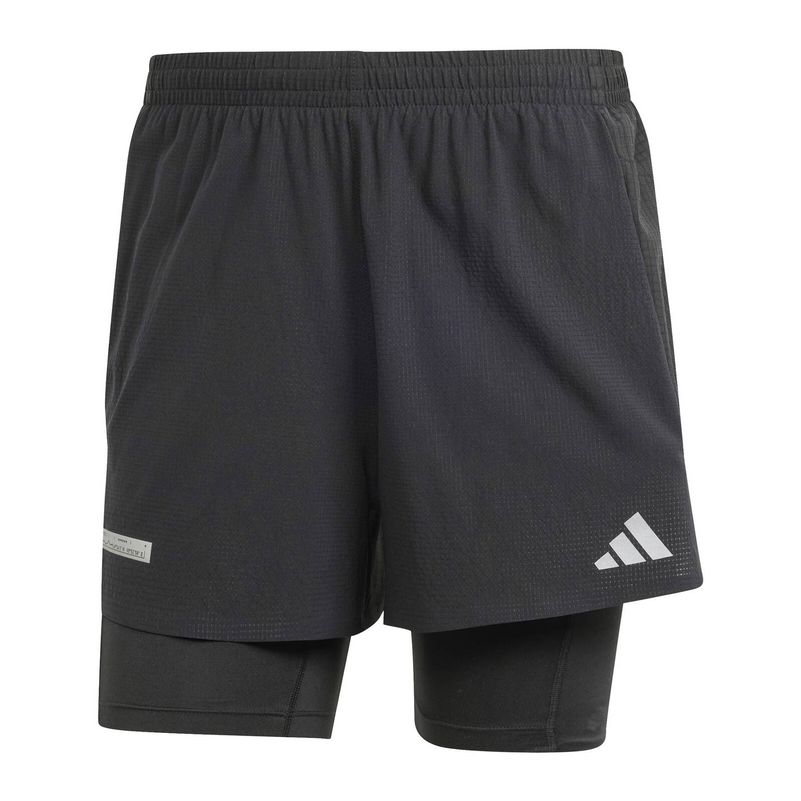 Szorty do biegania mskie adidas ULTIMATE 2-IN-1 czarne IL7186