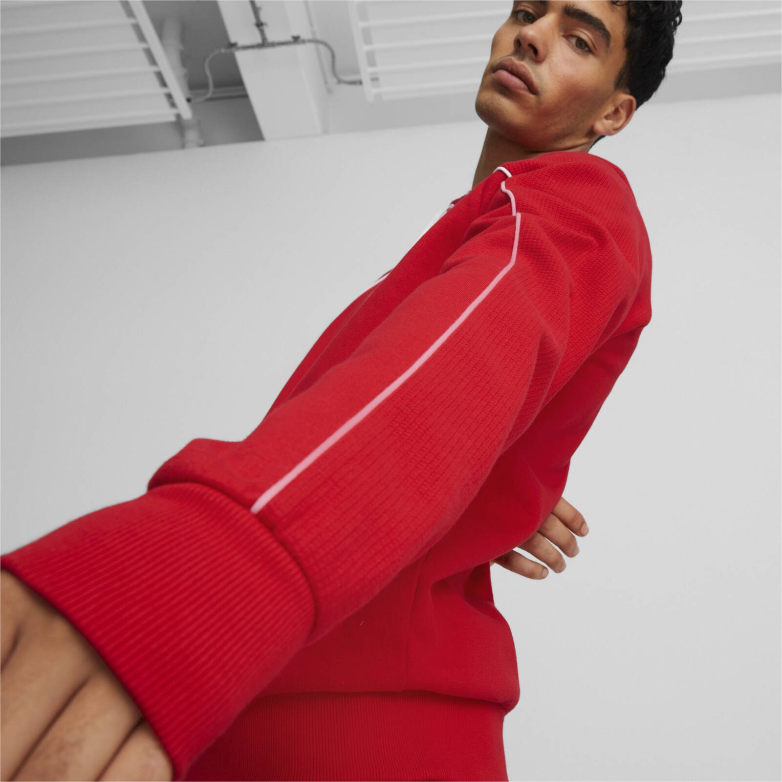 Bluza z kapturem mska Puma FERRARI RACE czerwona 53816402