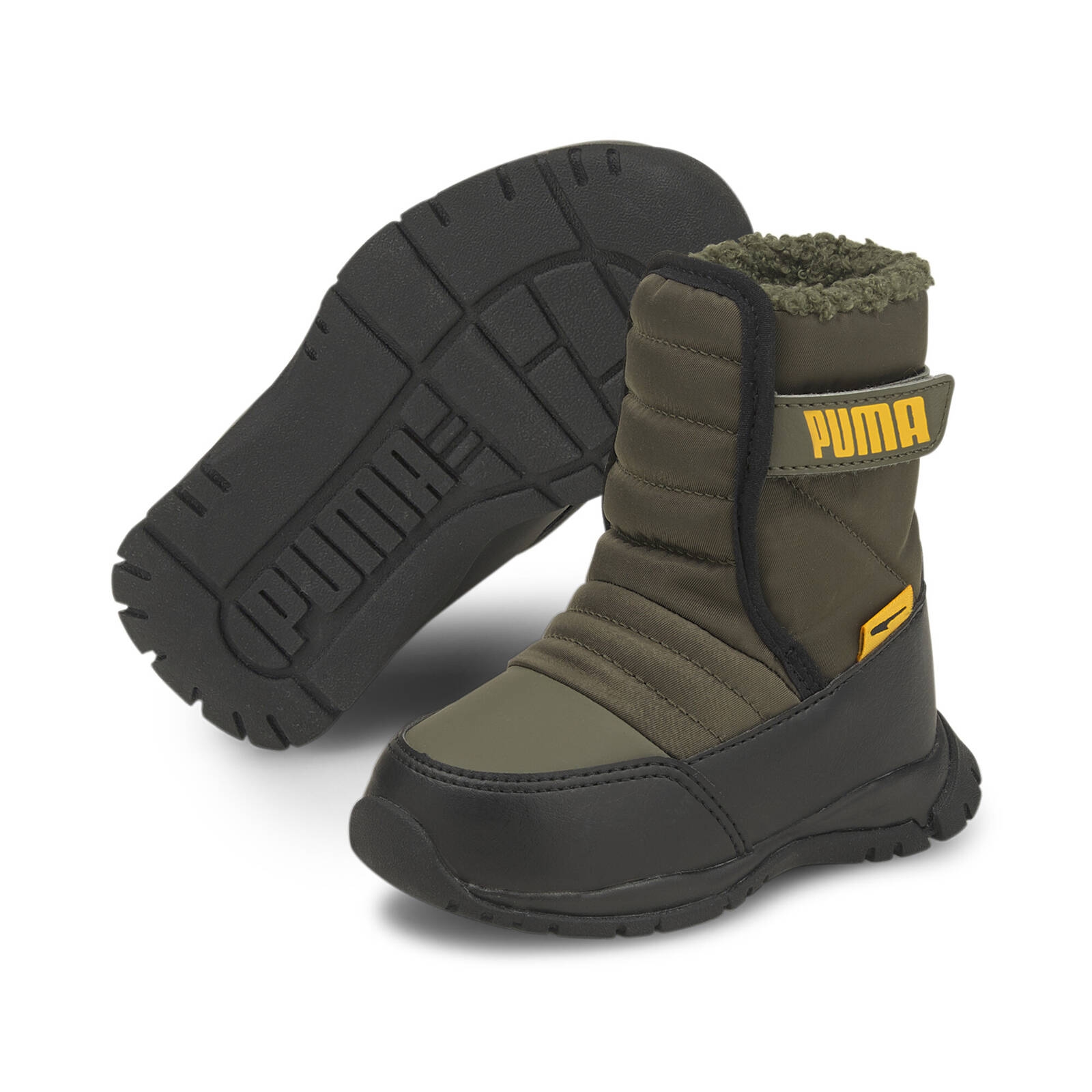 Buty zimowe dziecice Puma NIEVE BOOT WTR AC INF zielone 38074602