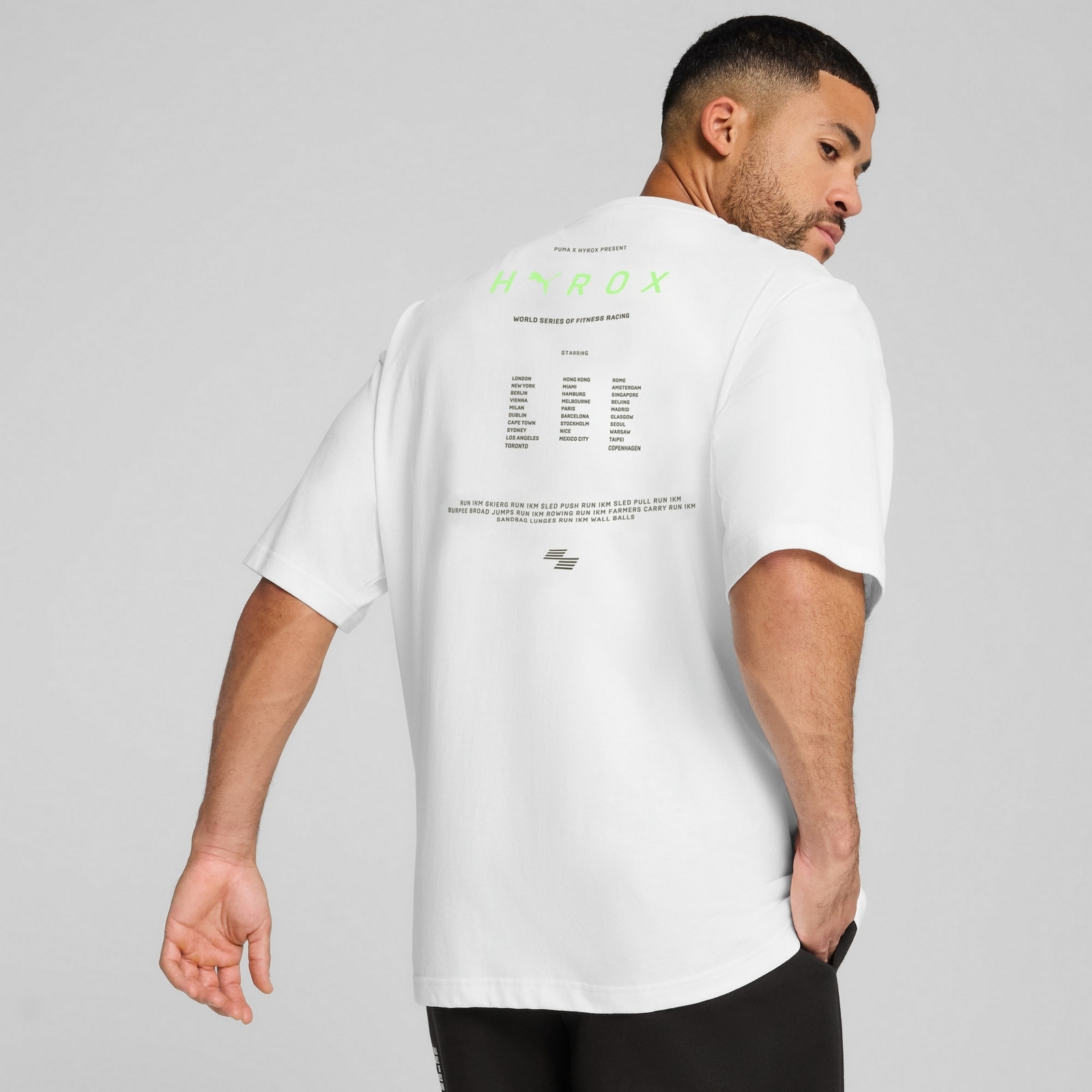 Koszulka mska Puma X HYROX OVERSIZE biaa 52689502