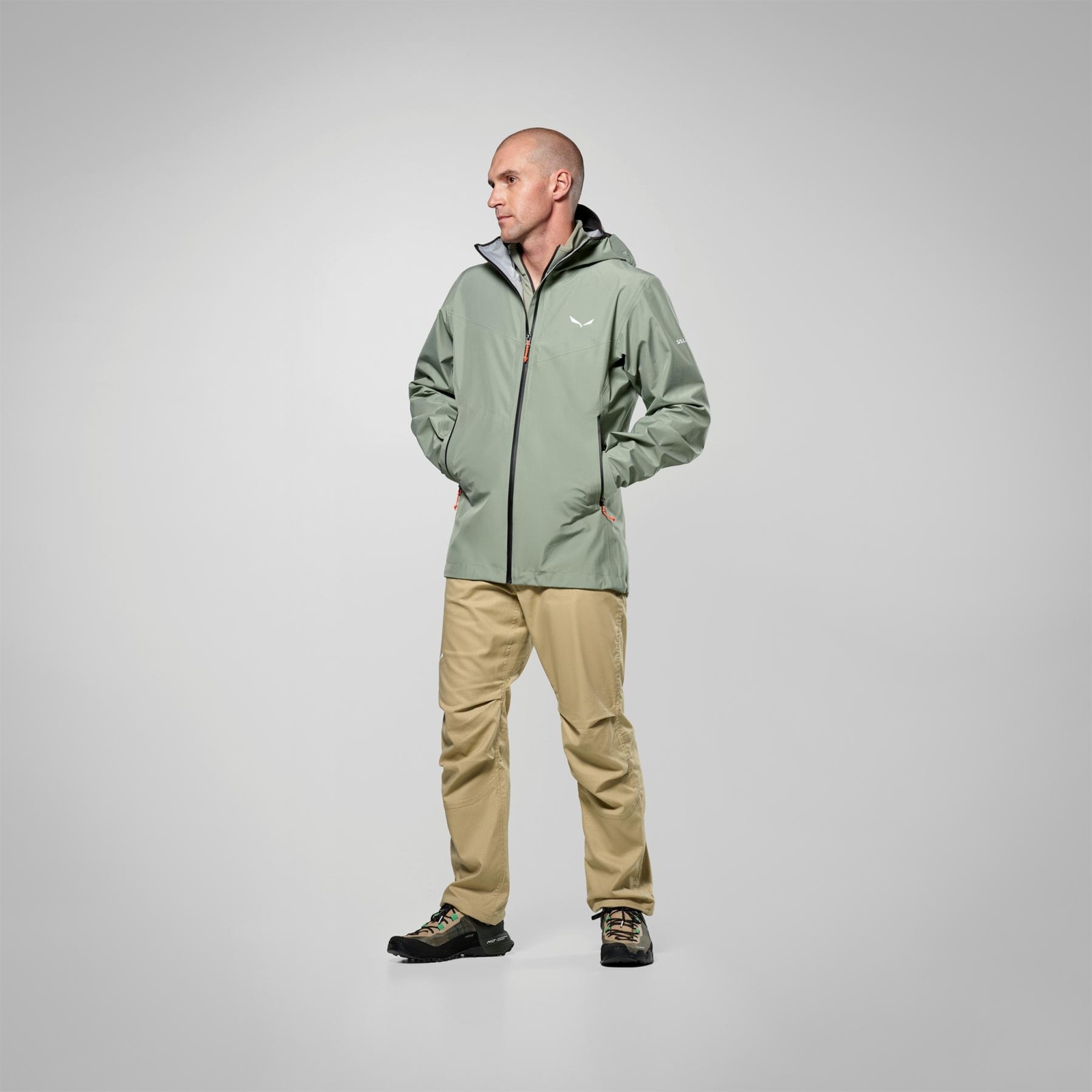 Kurtka wodoodporna m�ska Salewa PUEZ zielona 00-0000029090_5130