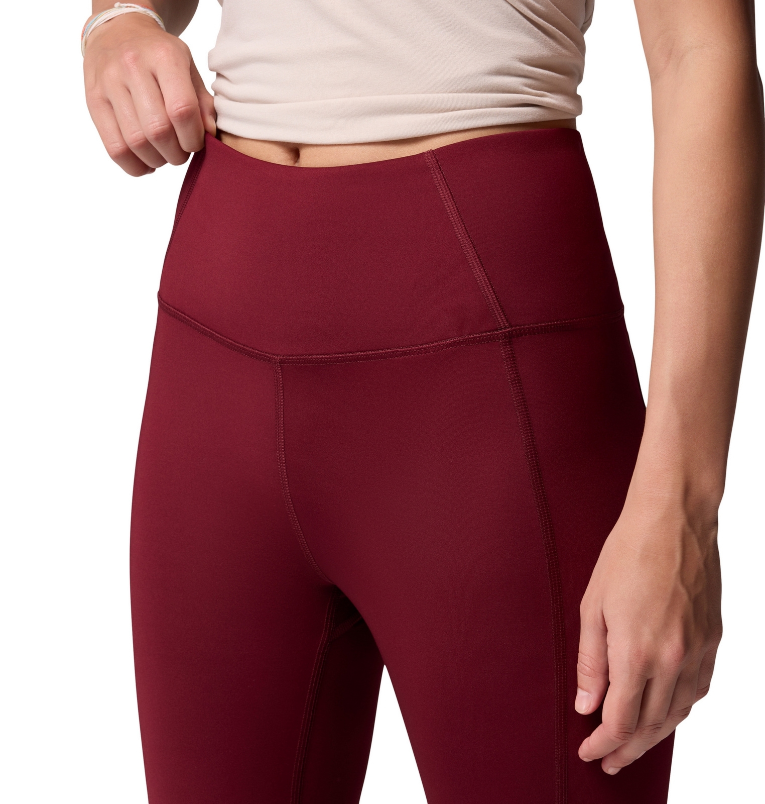 Legginsy damskie Columbia BOUNDLESS TREK bordowe 2033514624