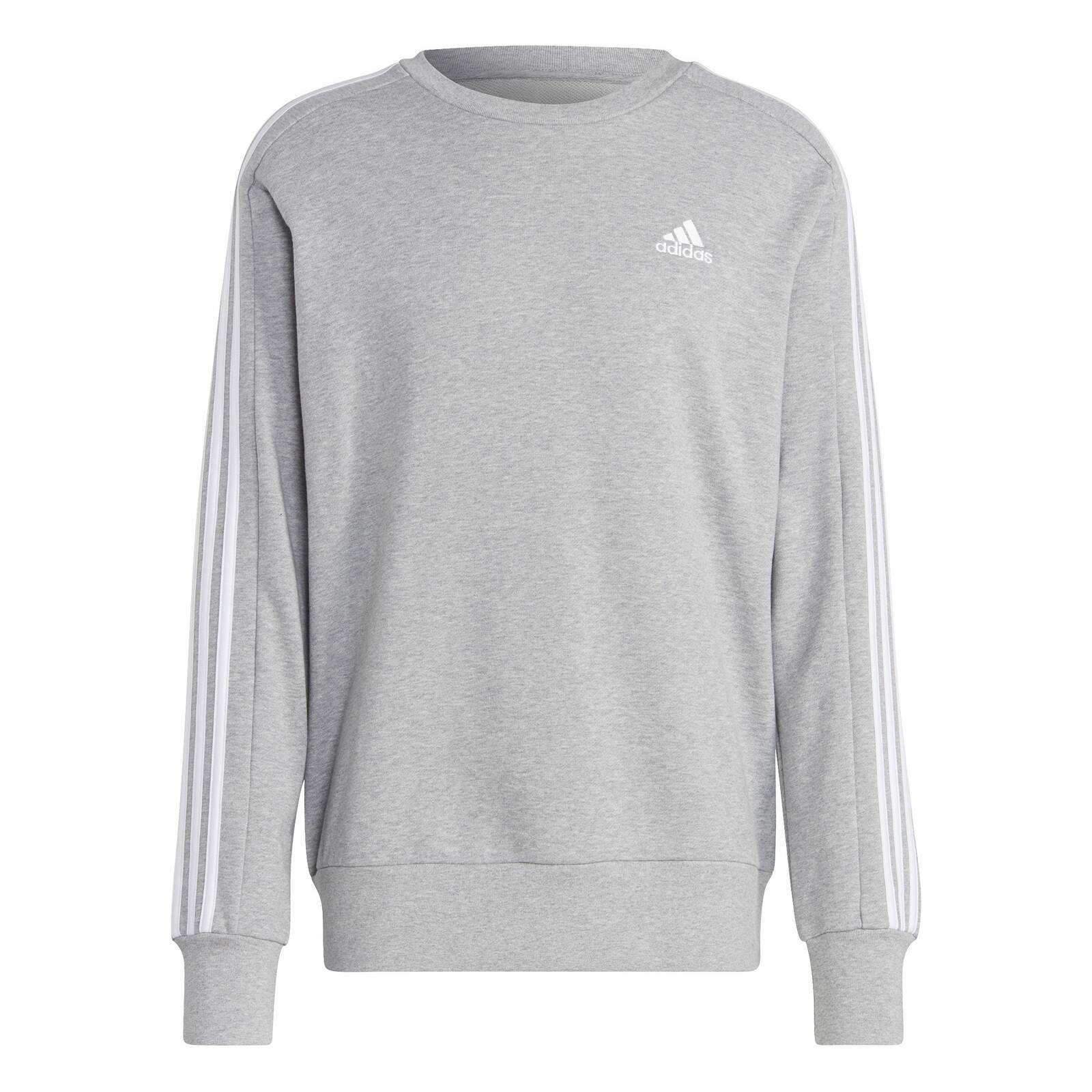 Bluza mska adidas ESSENTIALS 3-STRIPES szara IC9319