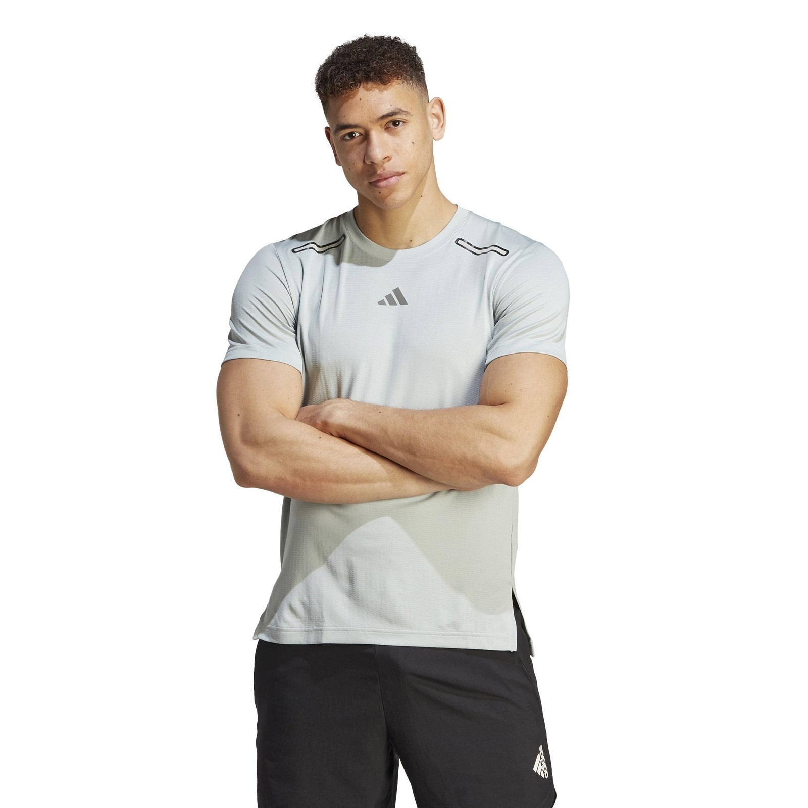 Koszulka mska adidas HIIT ELEVATED TRAINING szara IB3467