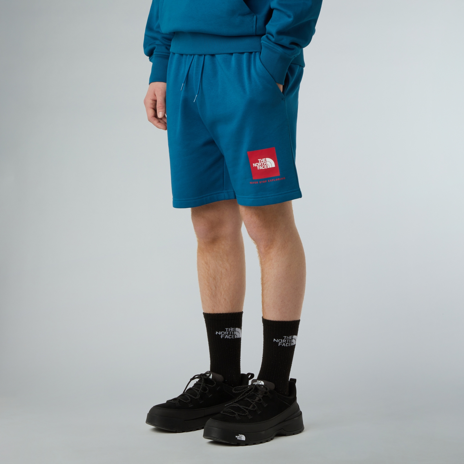 Szorty męskie The North Face BOX NSE REGULAR niebieskie NF0A8C1JF9T