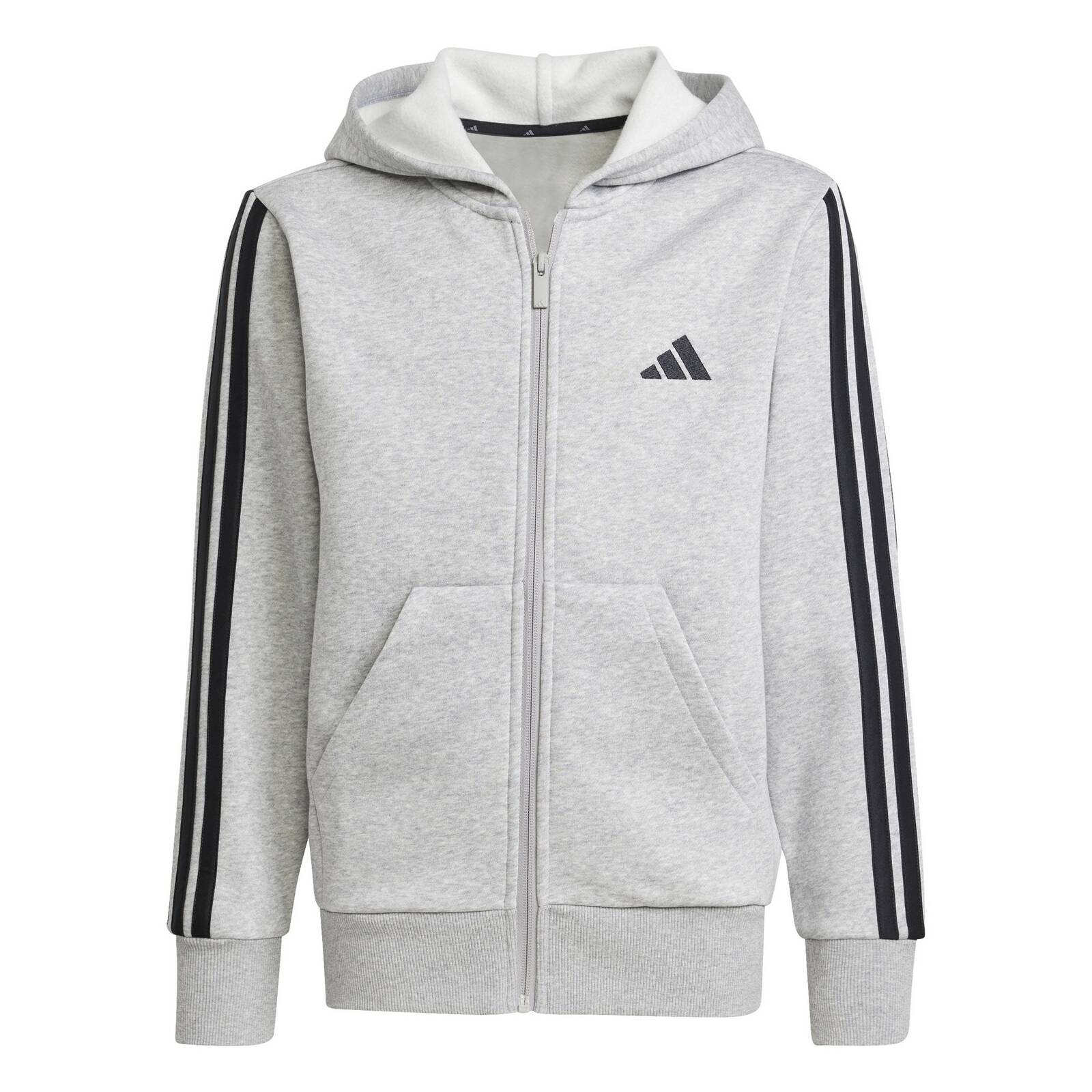 Bluza z kapturem dziecica adidas ESSENTIALS szara JD6493