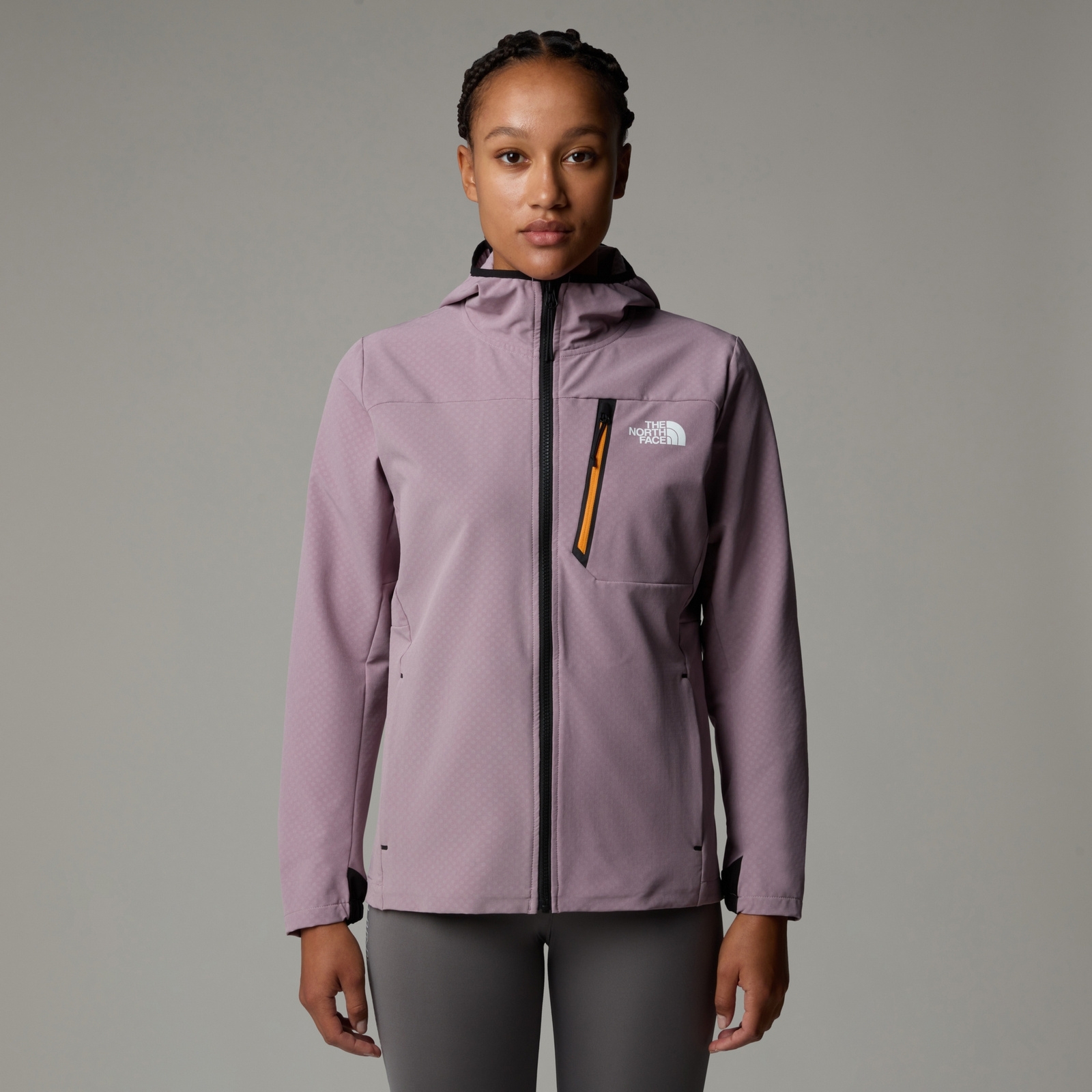 Kurtka softshellowa damska The North Face MOUNTAIN ATHLETICS fioletowa NF0A892R3OX