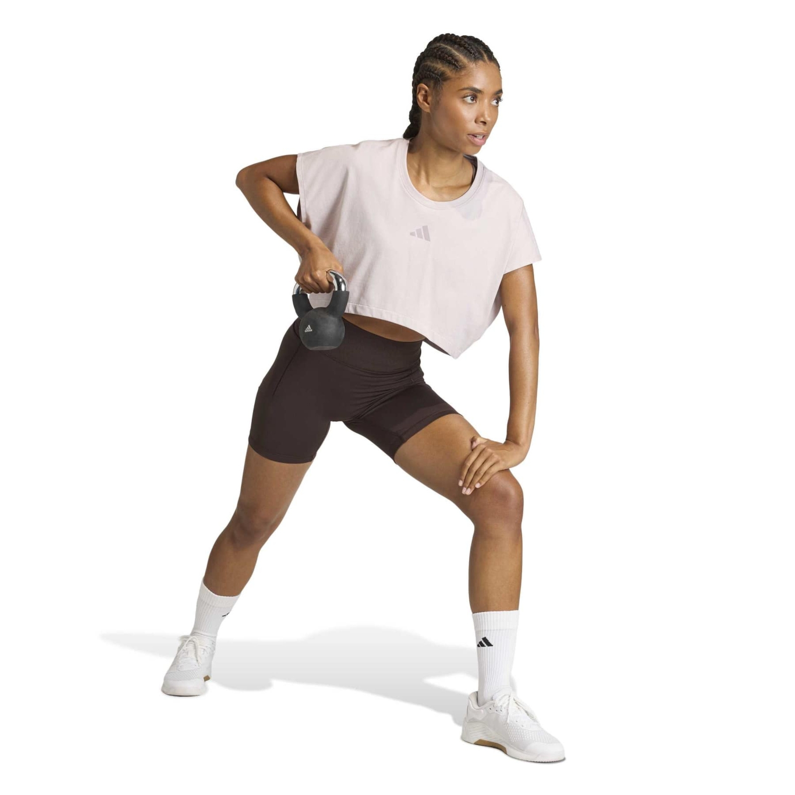 Koszulka treningowa damska adidas POWER WORKOUT r�owa KE8052